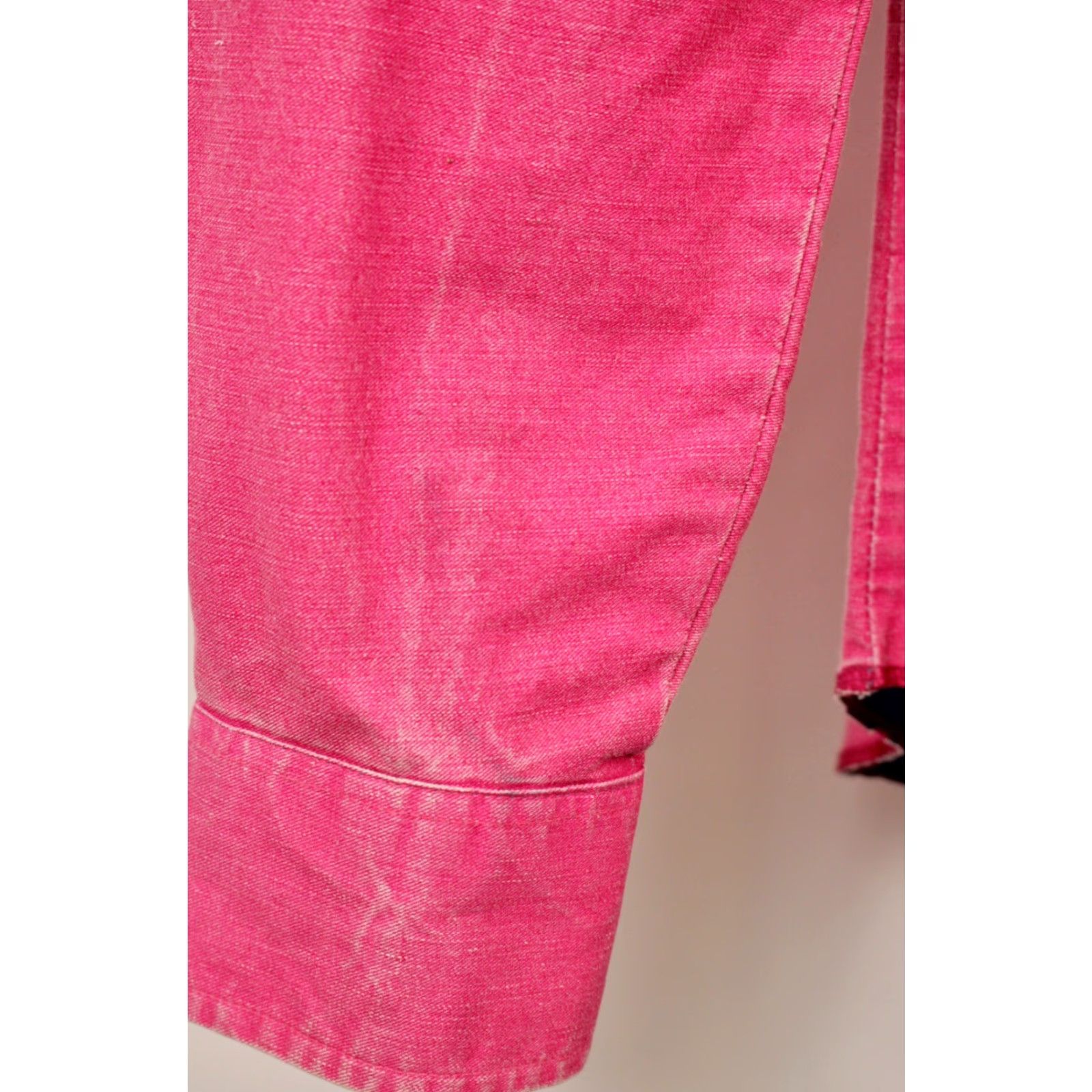 Wrangler VINTAGE Wrangler Western Shirt 90s Striped Men’s 36 Pink Size US M / EU 48-50 / 2 - 7 Thumbnail