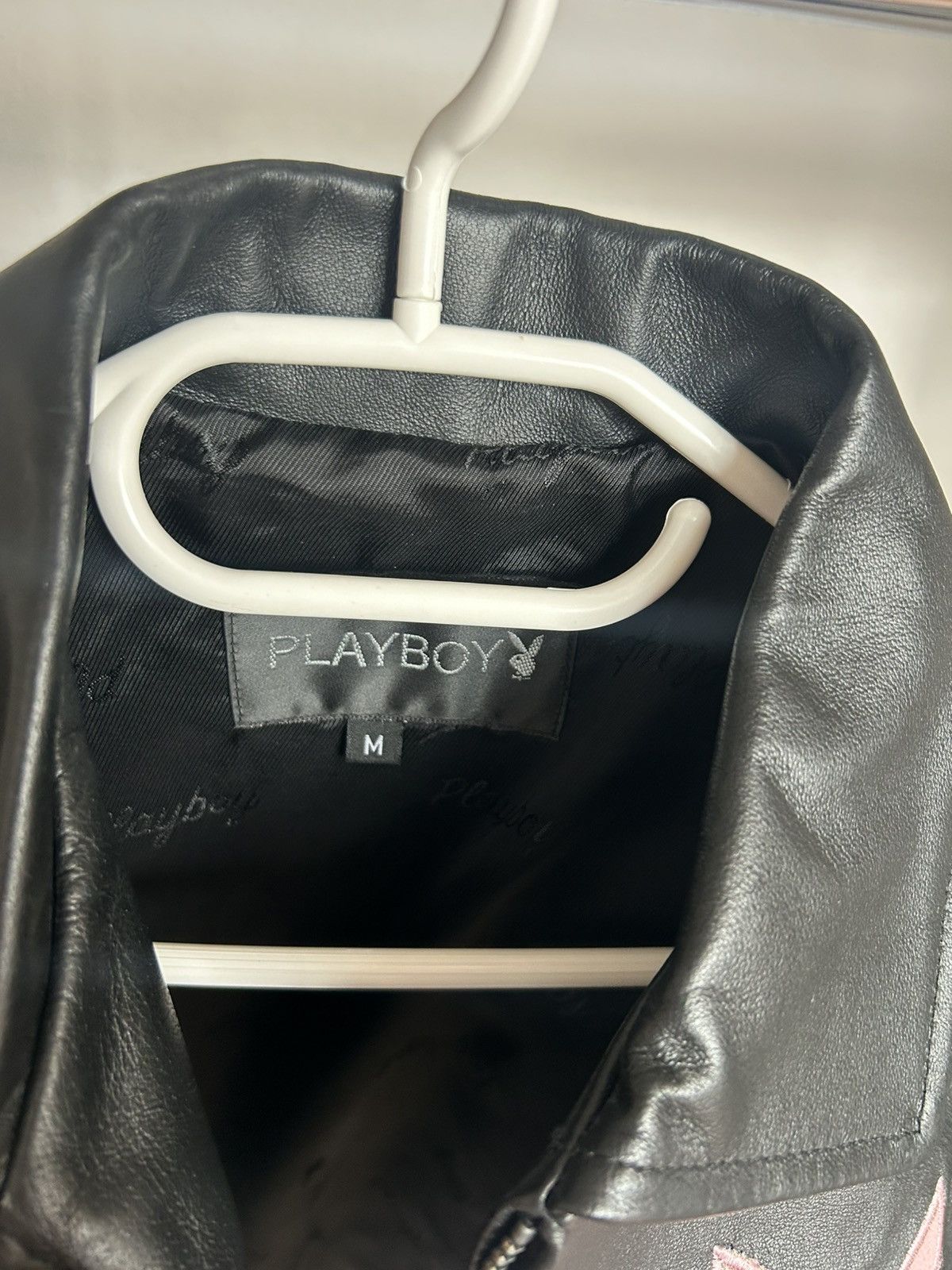 Playboy Vintage Playboy 90s Genuine Leather Moto Jacket Size M / US 6-8 / IT 42-44 - 6 Thumbnail