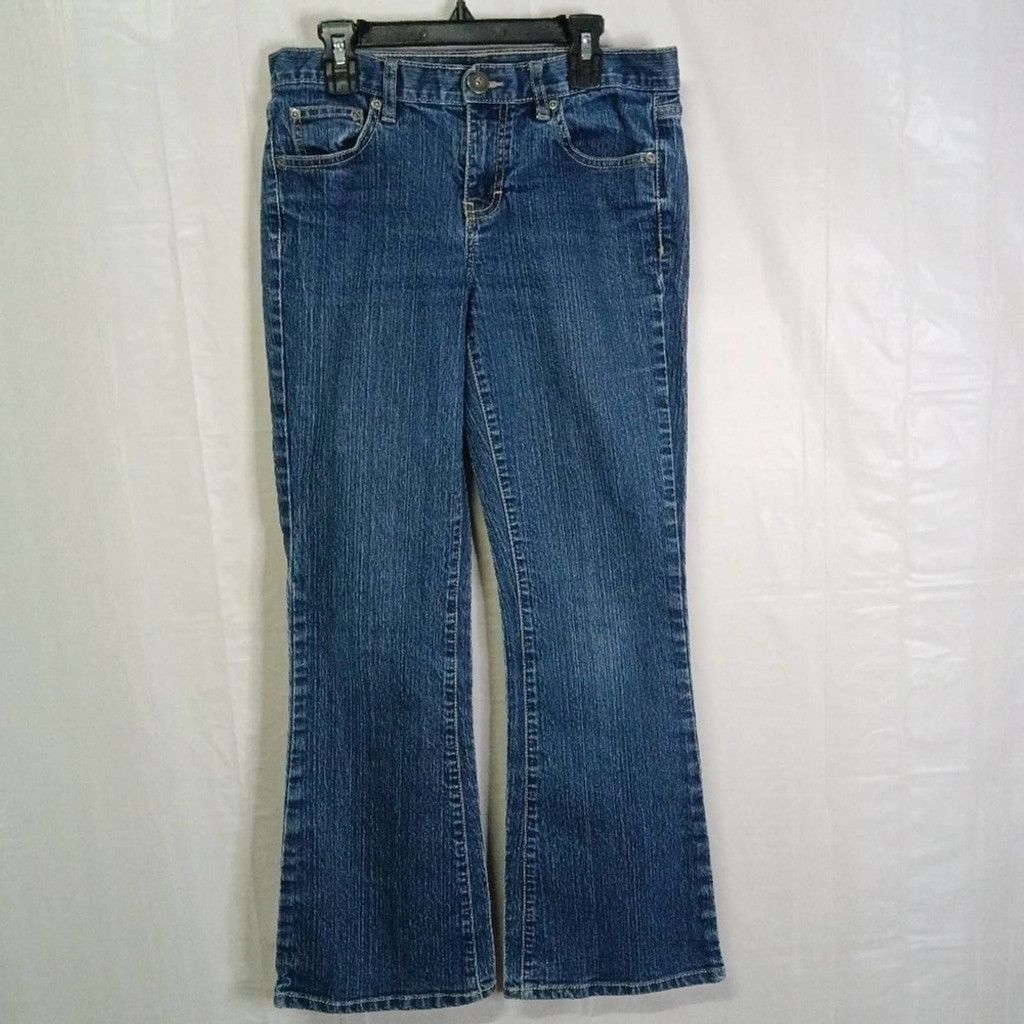 Calvin Klein CALVIN Klein Flare Jeans Blue Denim Low Rise Bootcut Sz 4 Size 27" / US 4 / IT 40 - 1 Thumbnail