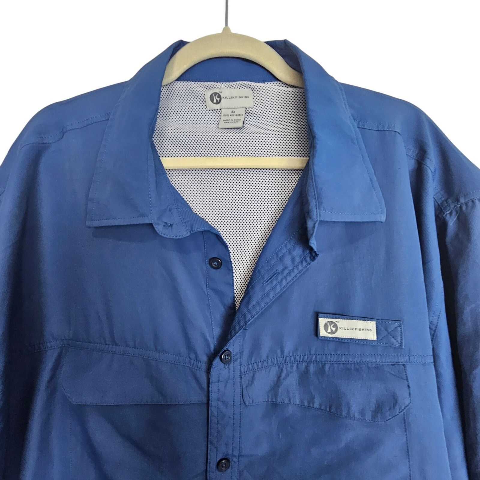 Killion Killik Mens Vented Fishing Shirt Size 3X Gorpcore Outdoor Size US XXL / EU 58 / 5 - 2 Thumbnail
