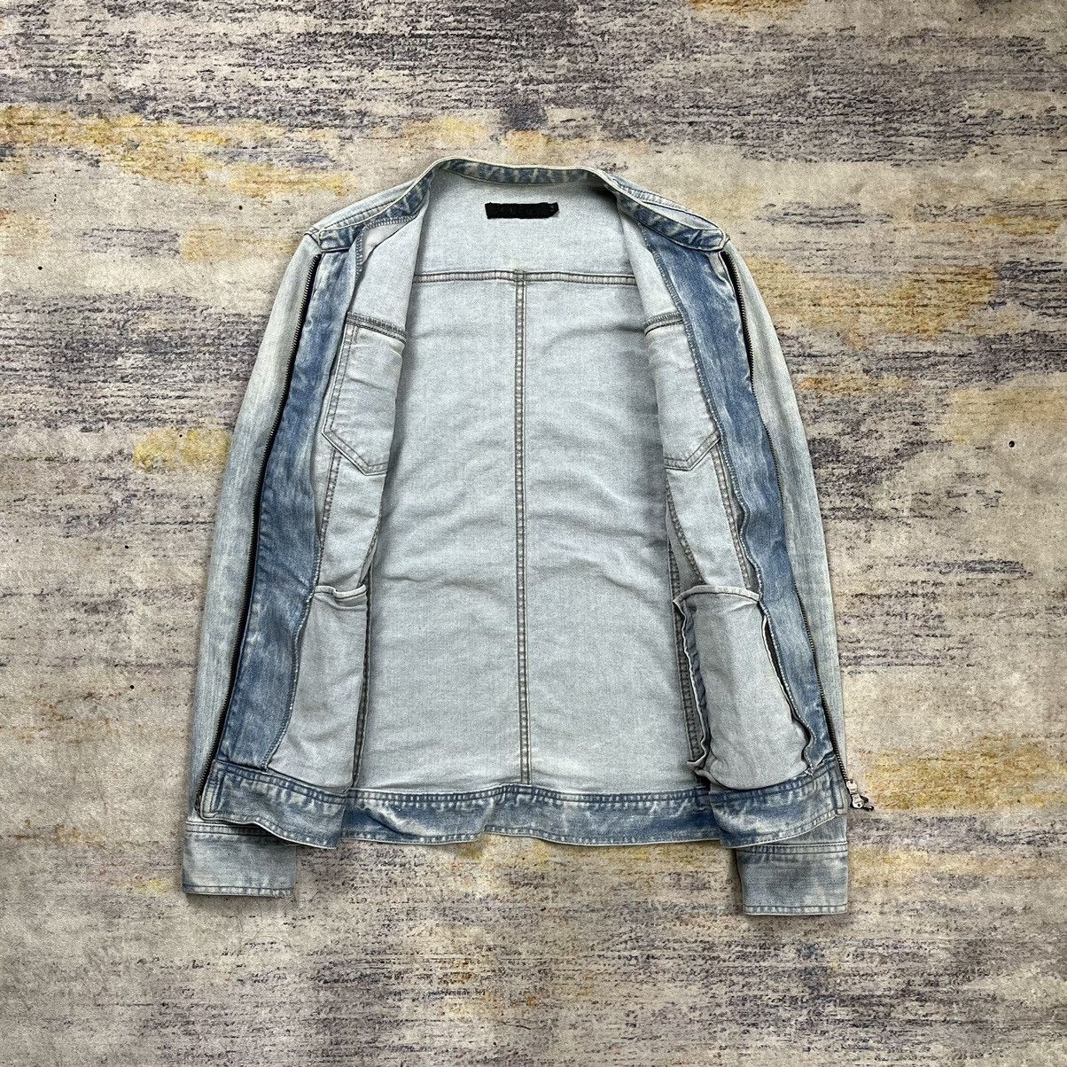 GOSTAR DE FUGA × If Six Was Nine × Le Grande Bleu (L.G.B.) Fuga riders double zipper washed collarless denim jacket Size US S / EU 44-46 / 1 - 9 Thumbnail