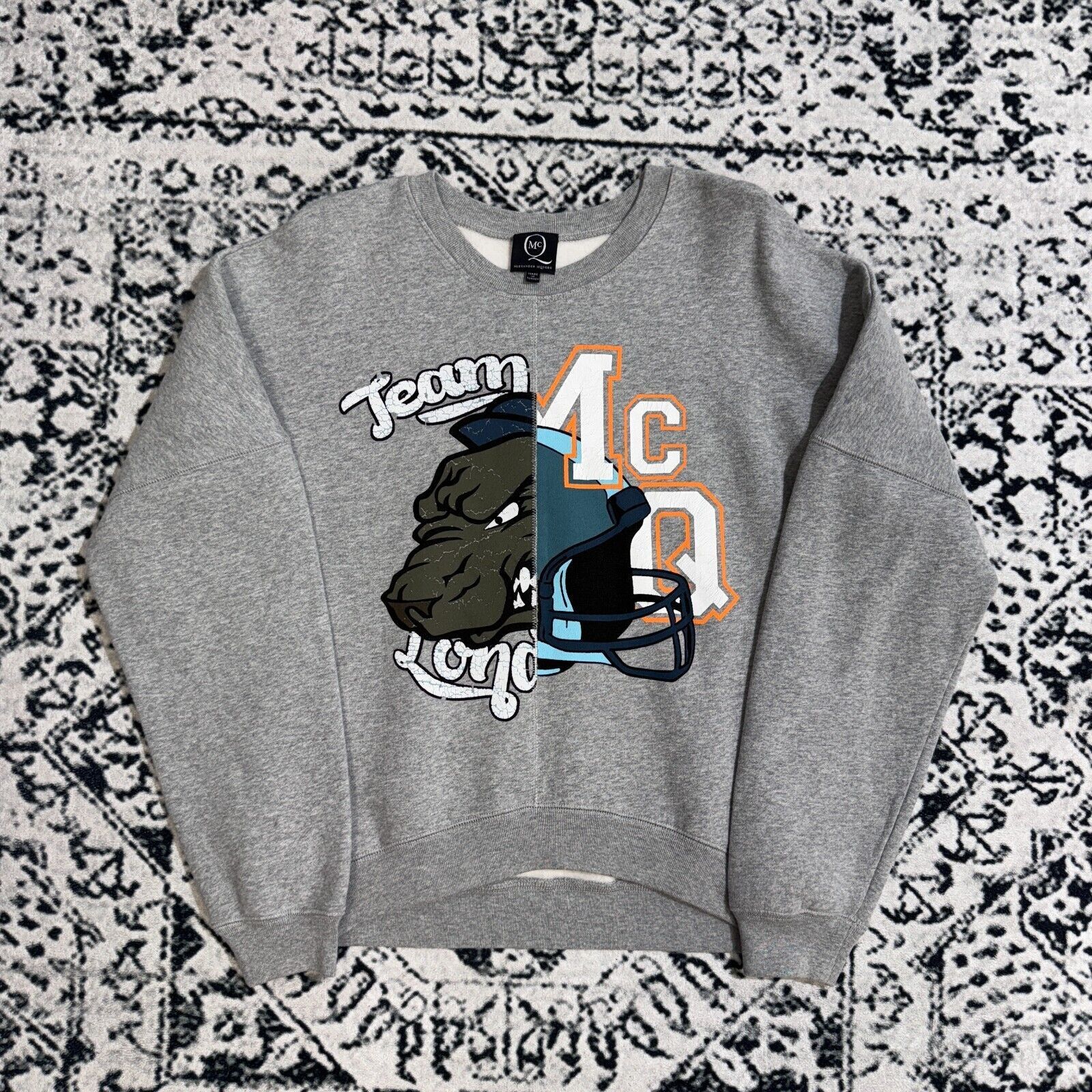 Alexander McQueen × Vintage Vintage Alexander McQueen Gray Cotton Crewneck Size XS MCQ Size US XS / EU 42 / 0 - 1 Thumbnail