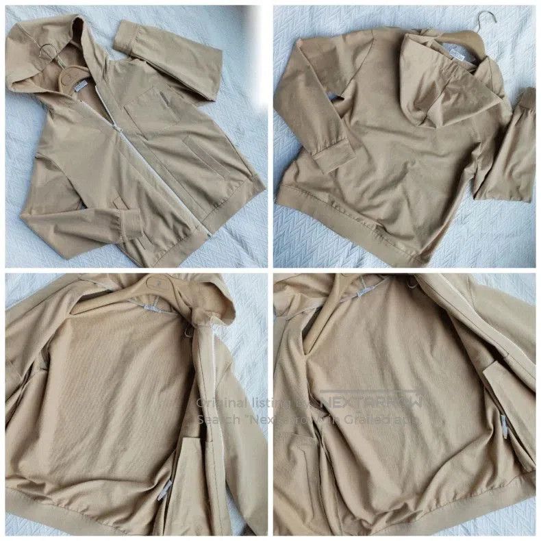 Brunello Cucinelli Brunello Cucinelli Beige Hoodie Jacket. Size US XXS / EU 40 - 2 Thumbnail