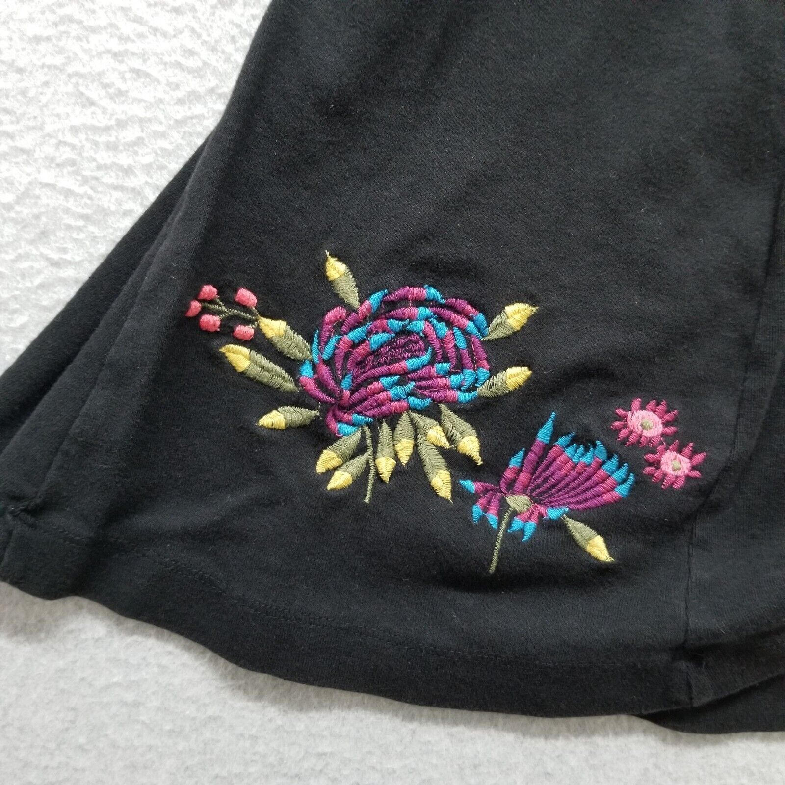 J. Peterman J Peterman Dress Womens Small Black Embroidered Floral Long Size S / US 4 / IT 40 - 10 Thumbnail