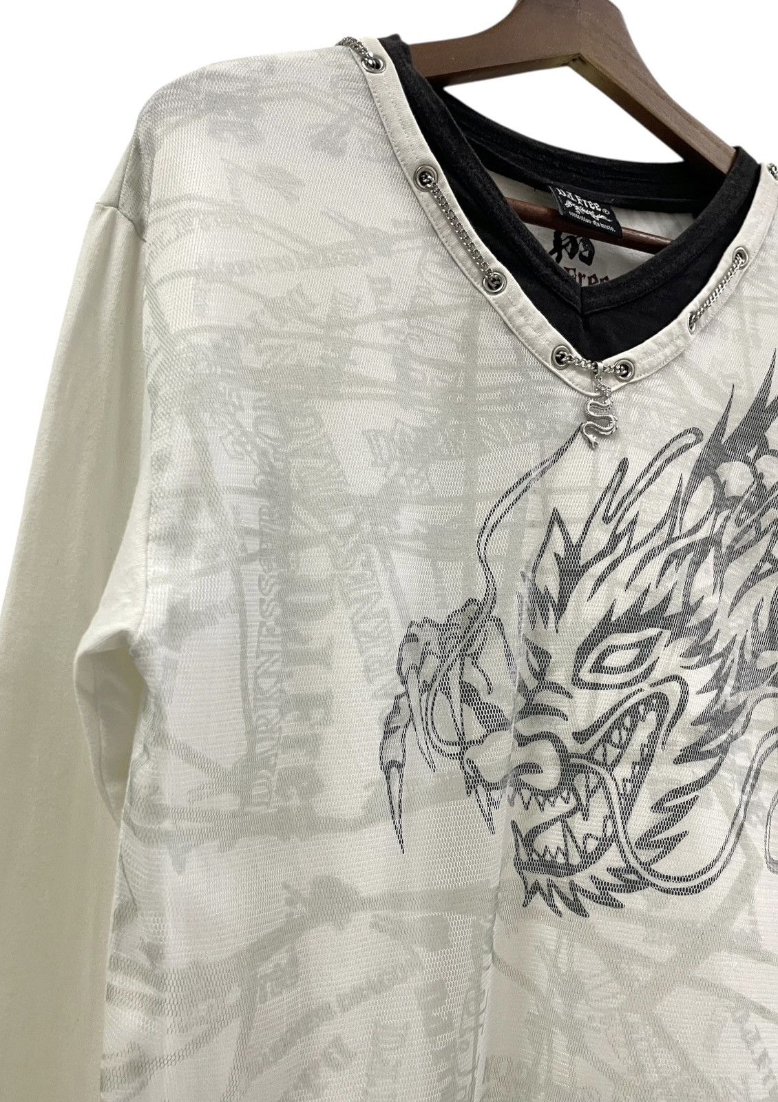 PPFM Vintage D.J.Free Japan Dragon Longsleeves Lace Tshirts Size US S / EU 44-46 / 1 - 1 Thumbnail