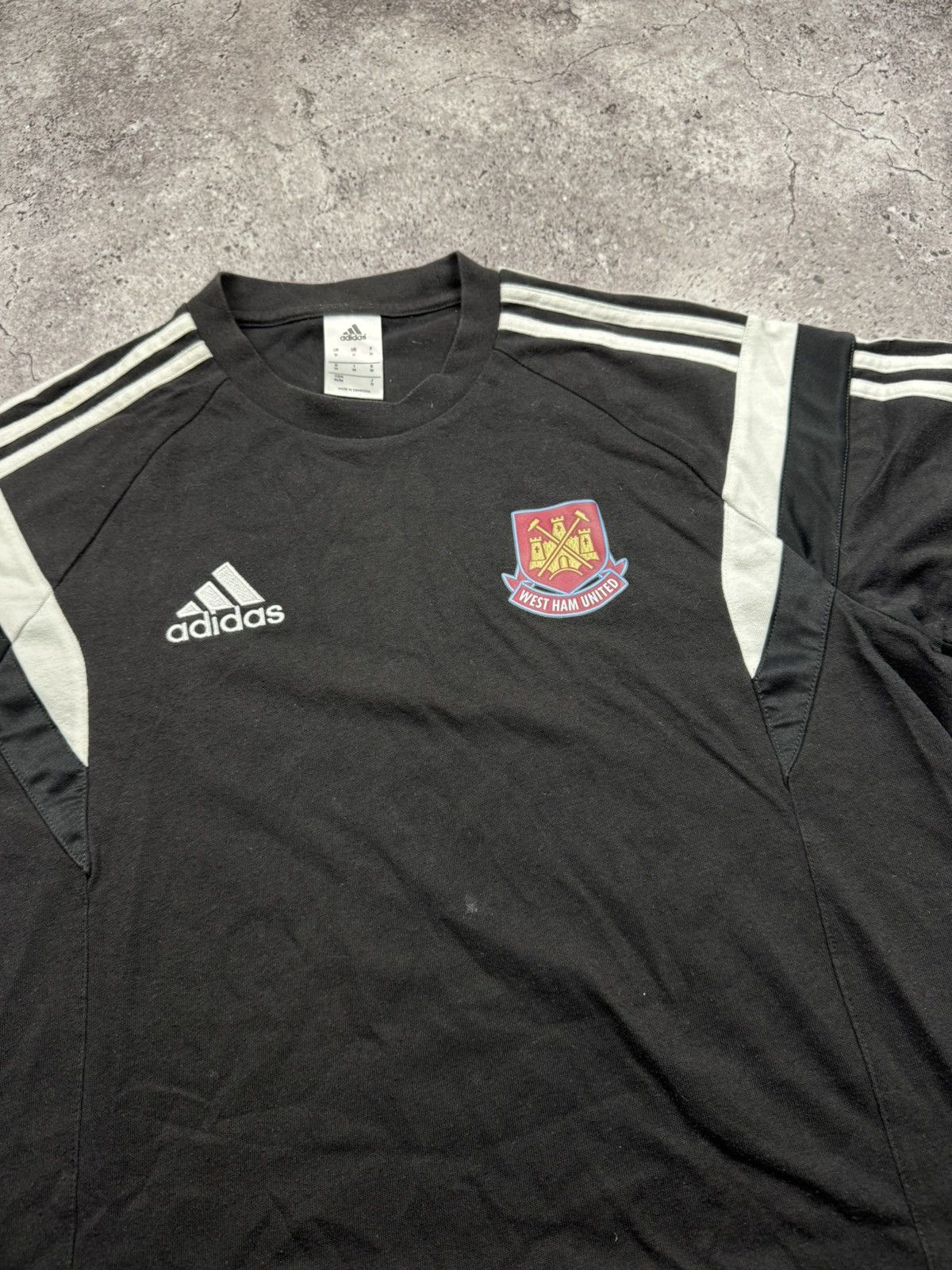 Adidas Vintage Adidas West Ham Y2K Soccer Jersey Cotton Shirt Japan Size US M / EU 48-50 / 2 - 4 Thumbnail