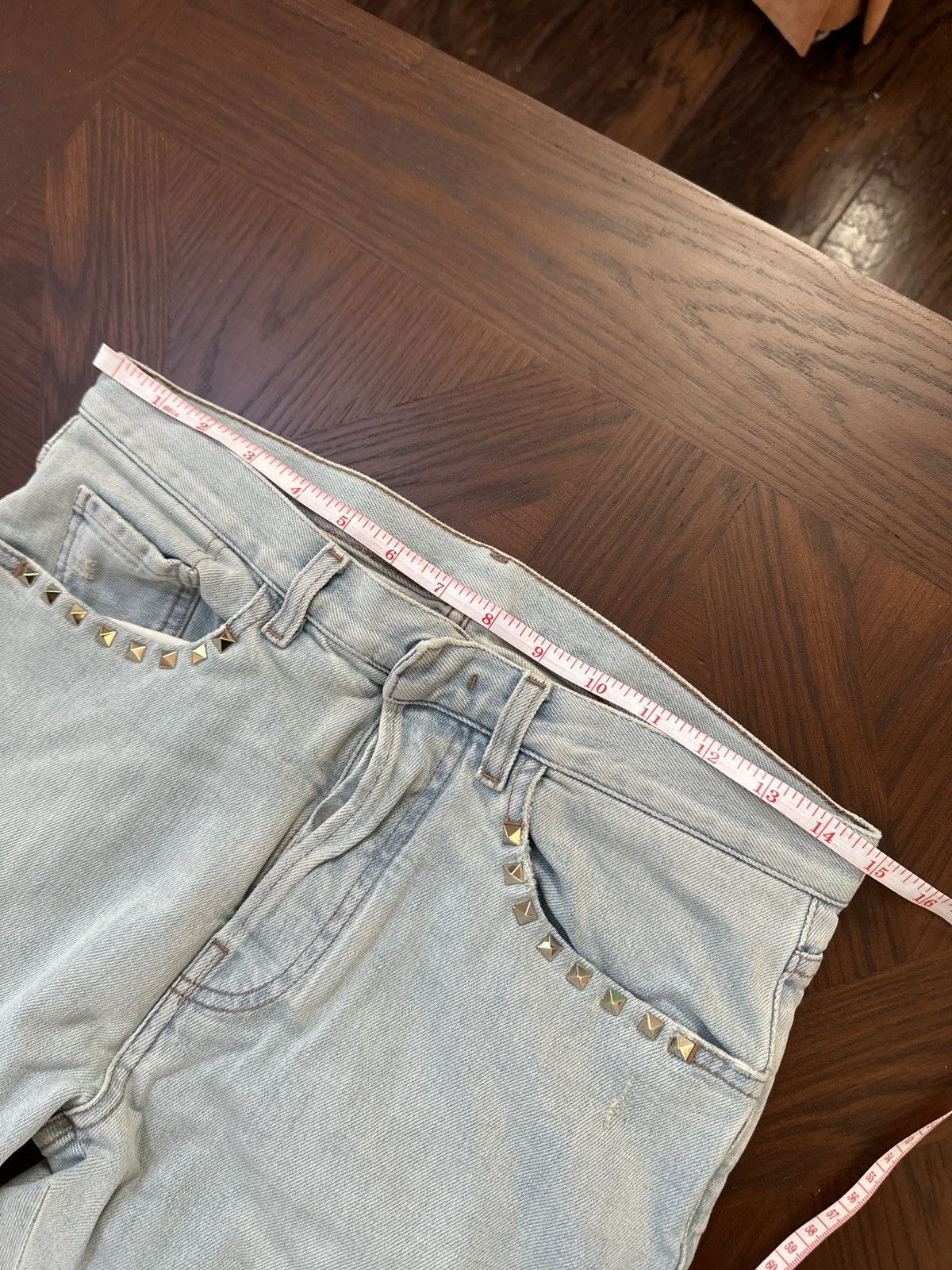 Valentino SS20 Valentino 06. Rockstud Metal Spikes Denim Pants Size US 30 / EU 46 - 11 Thumbnail
