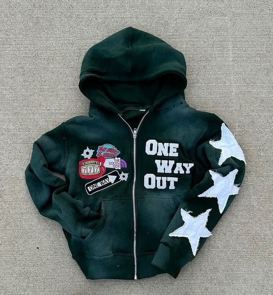 Japanese Brand × Vintage Hip Hop High Street Embroidery Zipper Hoodie Size US L / EU 52-54 / 3 - 1 Thumbnail