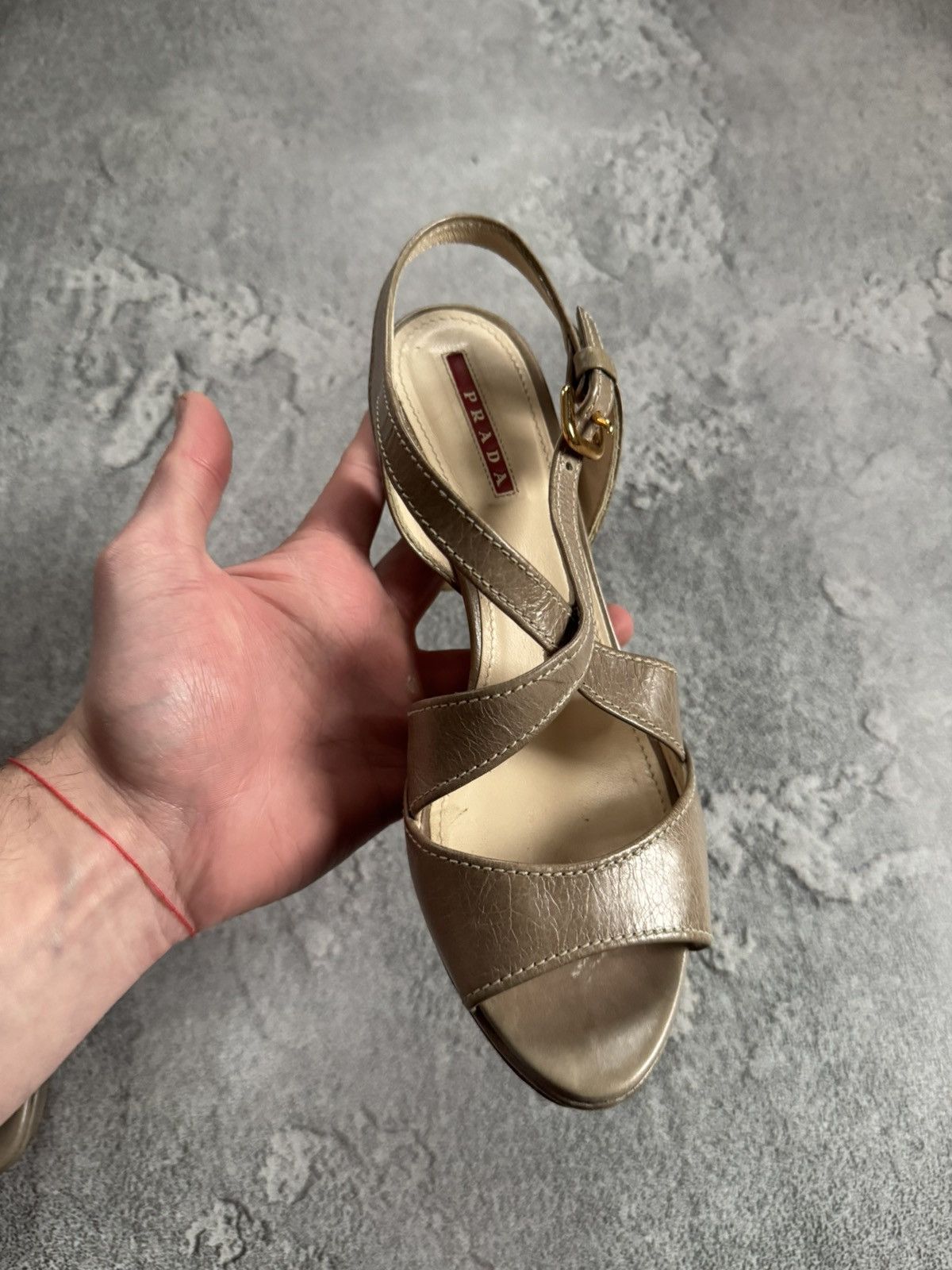 Prada Prada 38size sandals high heels shoes luxury old money 00s Size US 8 / IT 38 - 9 Thumbnail