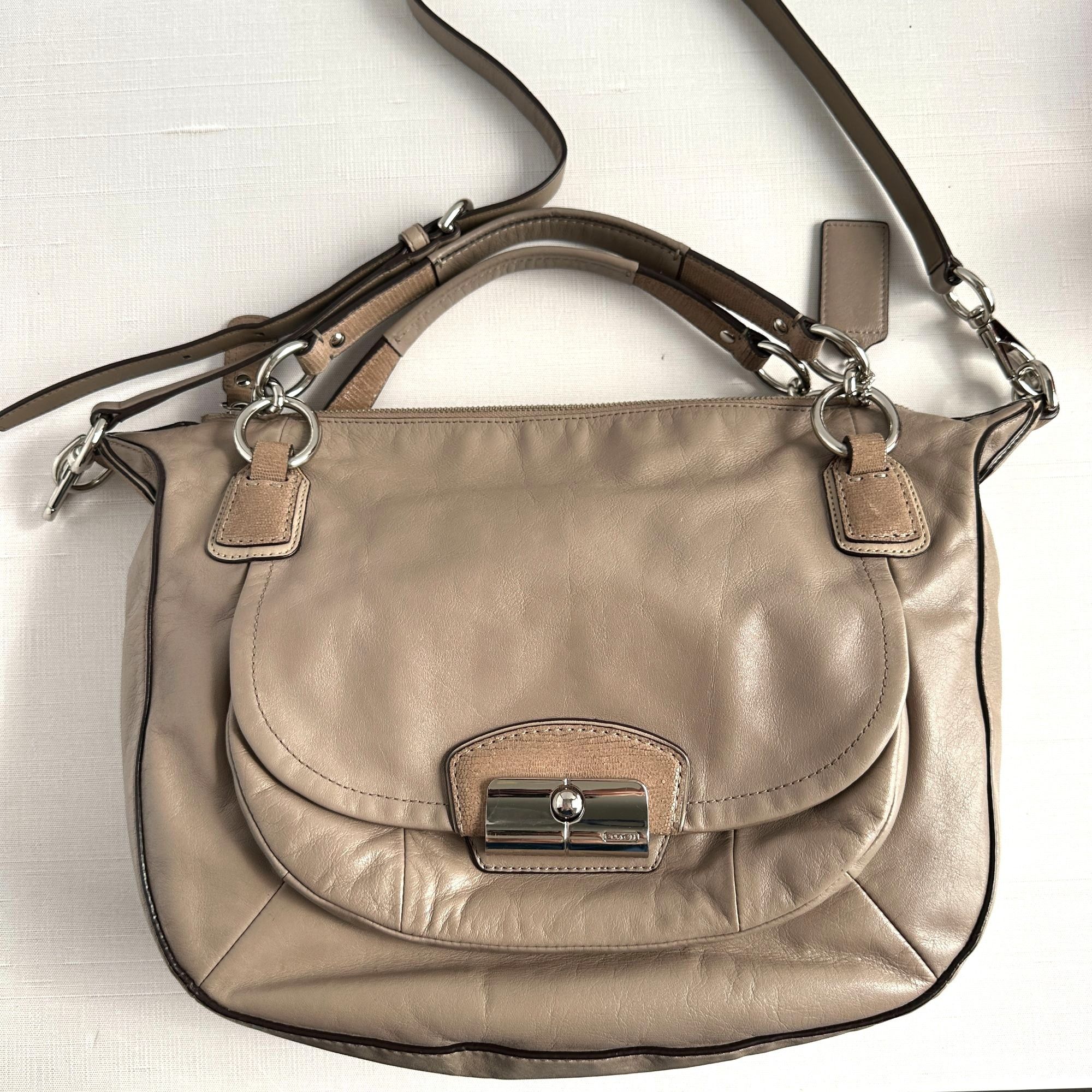 Coach Coach Kristin Beige Leather Shoulder Bag Size ONE SIZE - 12 Thumbnail