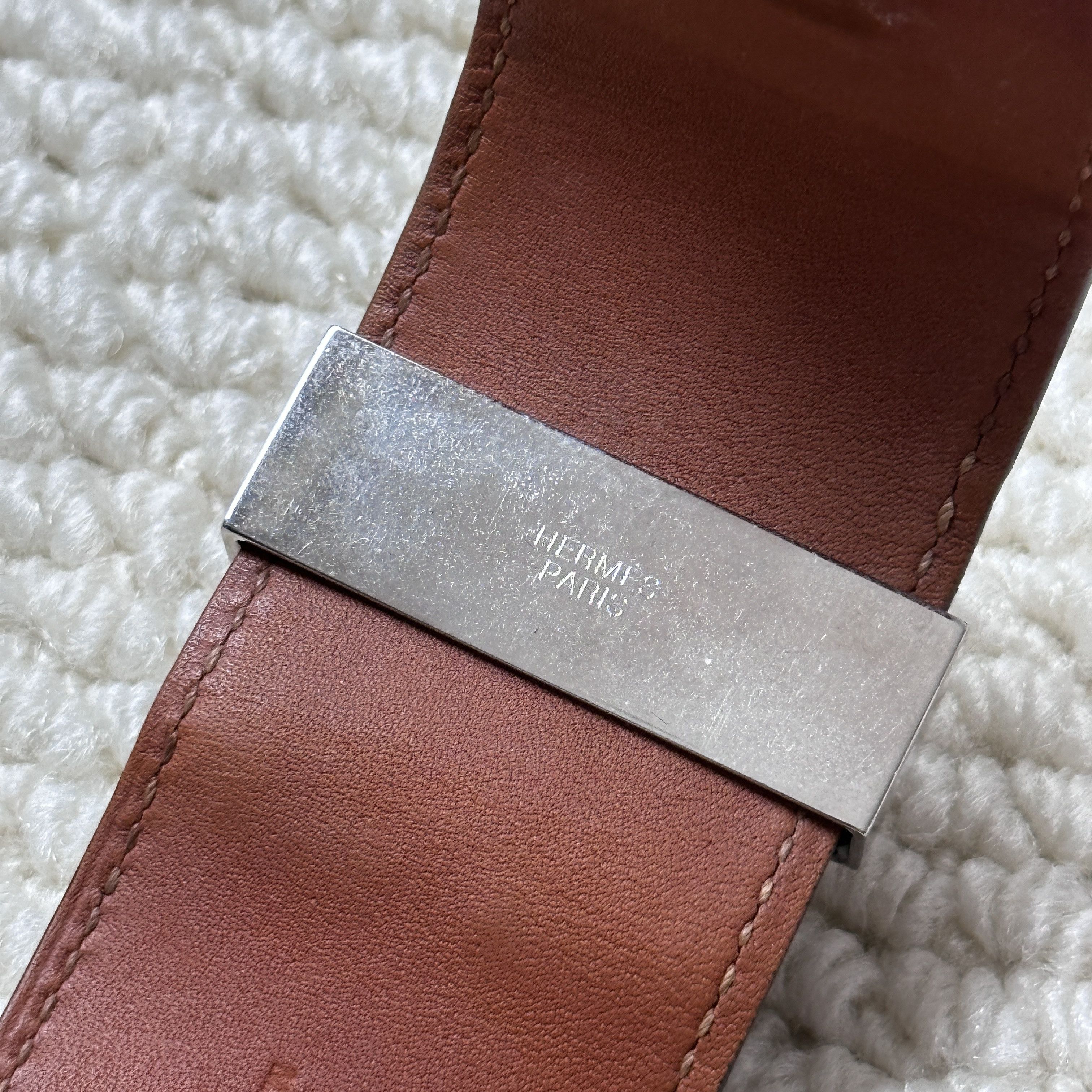 Hermes HERMÈS BLUE LEATHER COLLIER DE CHIEN BRACELET Size ONE SIZE - 3 Thumbnail