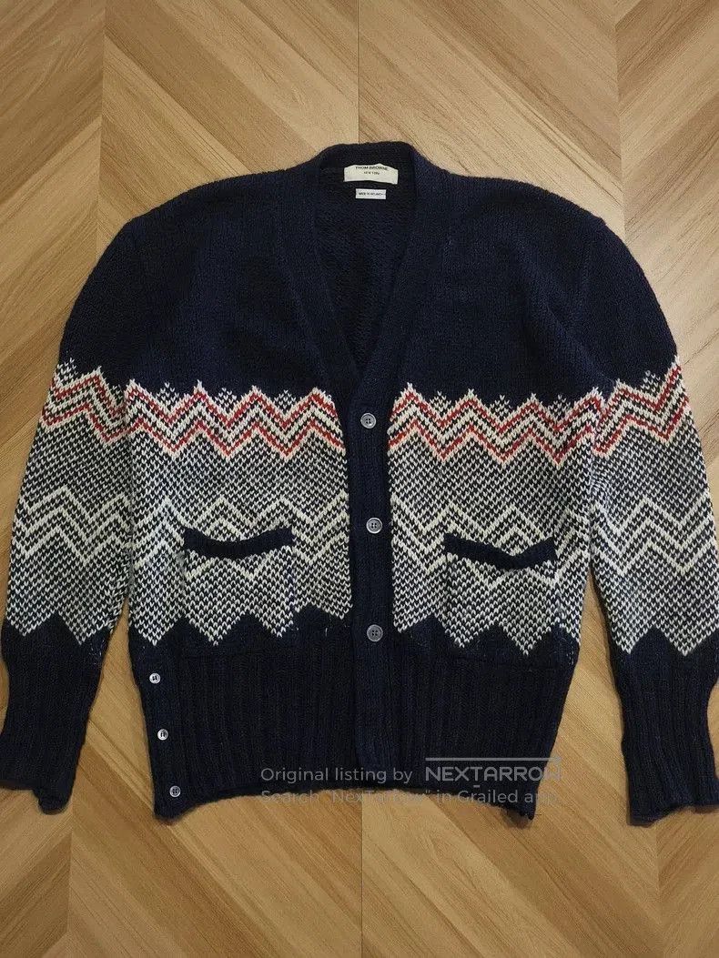 Thom Browne Thom Browne Wool Knit Cardigan. Size US XXL / EU 58 / 5 - 1 Thumbnail
