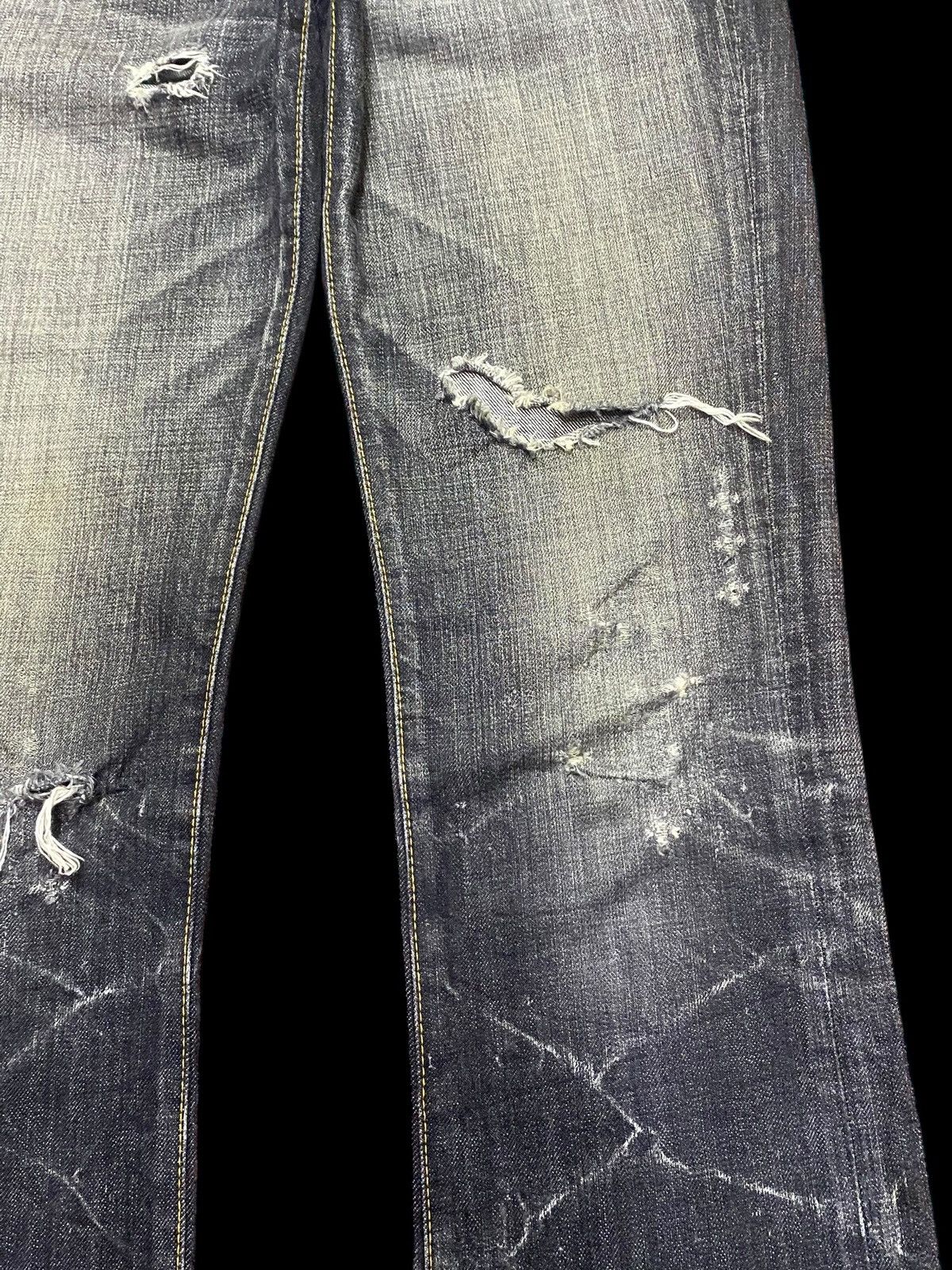 If Six Was Nine Vintage Blueway Denim Tears Thunder Jeans Size US 31 - 10 Thumbnail