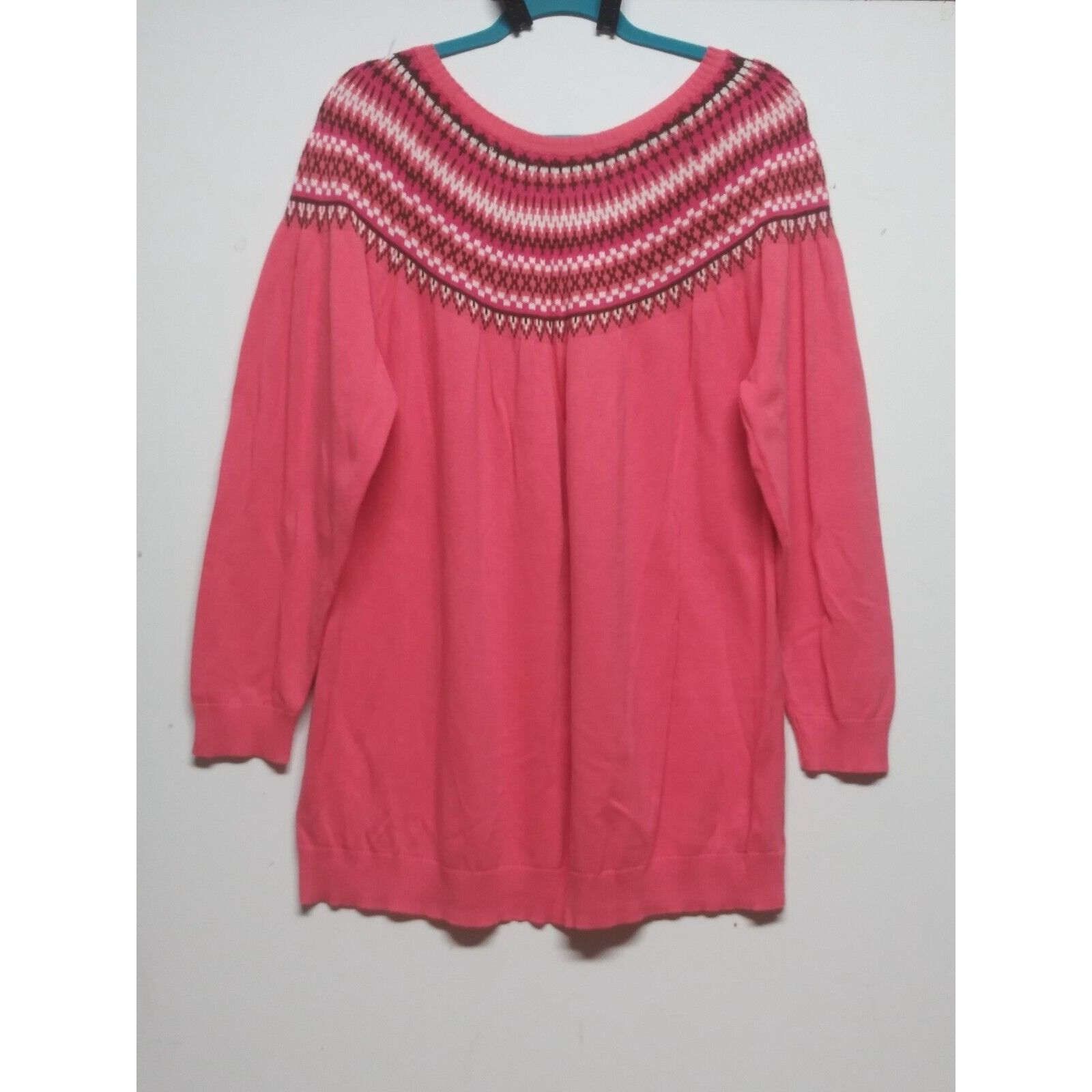 Vintage Caribbean Joe womens Sweater 2X Islandic Nordic Fair Isle Me Size XXL / US 16-18 / IT 52-54 - 2 Thumbnail