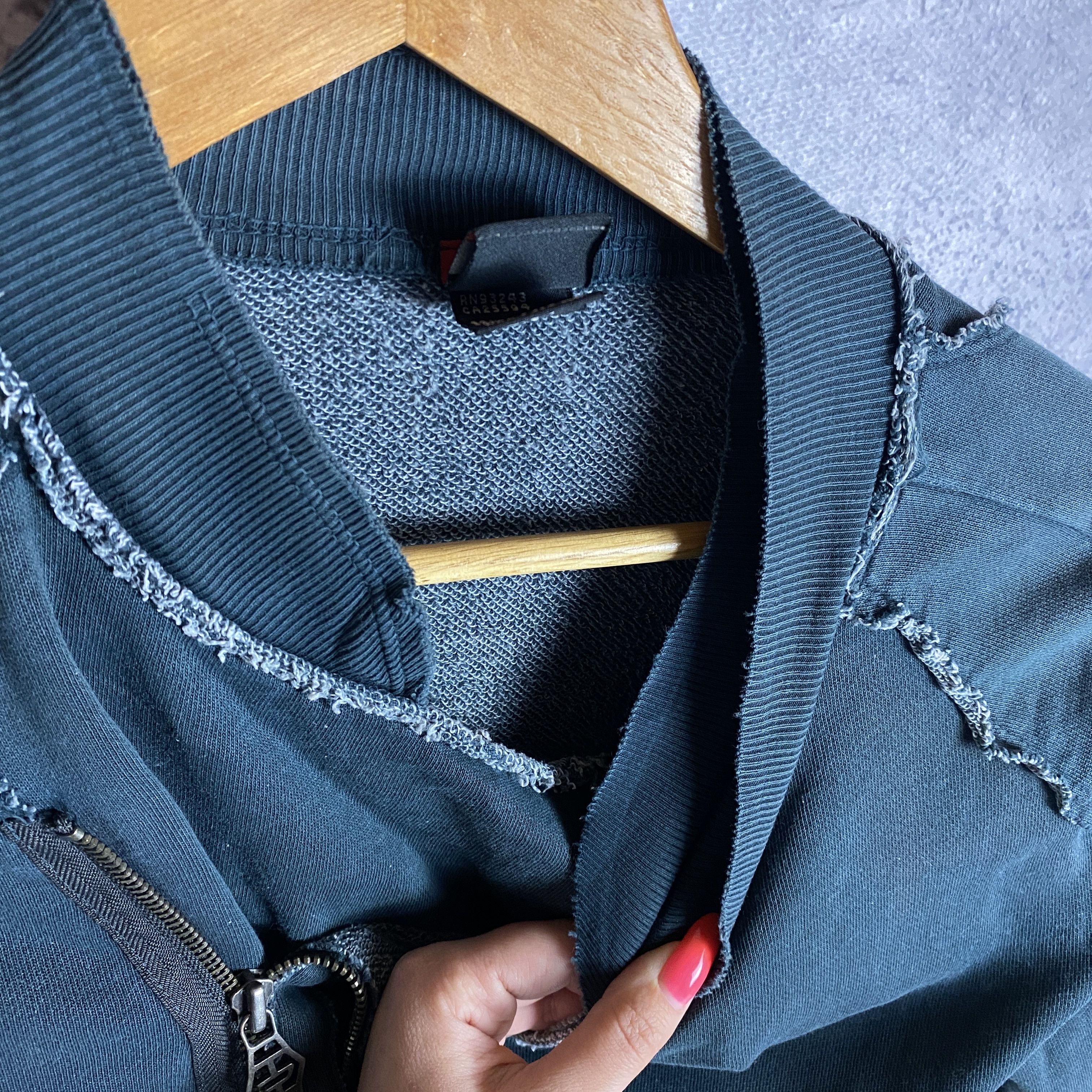 Diesel Diesel Women's Zip Bomber Sweatshirt Size M Blue Long Sleeve Size M / US 6-8 / IT 42-44 - 9 Thumbnail