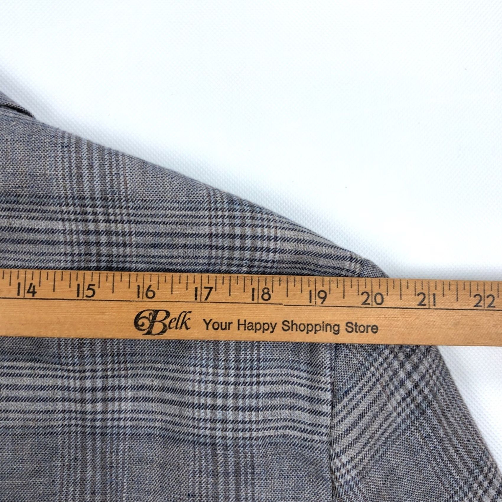Jos. A. Bank Jos A Bank Blazer Single-Breasted 2-Button Linen Gray Glen Check 44 Regular Men Suit Jacket Sport Coat Size 44R - 7 Thumbnail