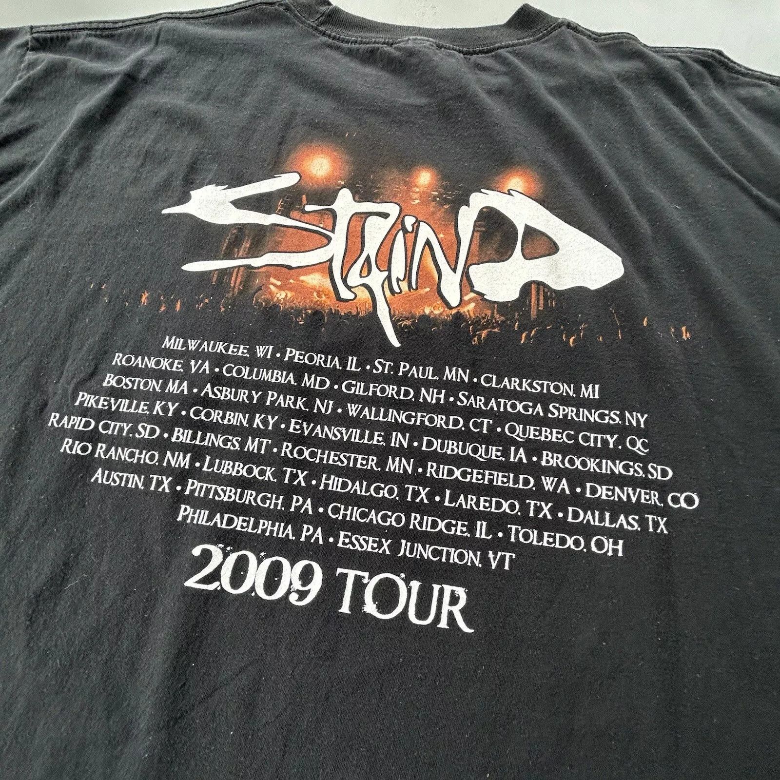 Alstyle Vintage Staind 2009 Tour Concert Band T Shirt Size US XXL / EU 58 / 5 - 7 Thumbnail