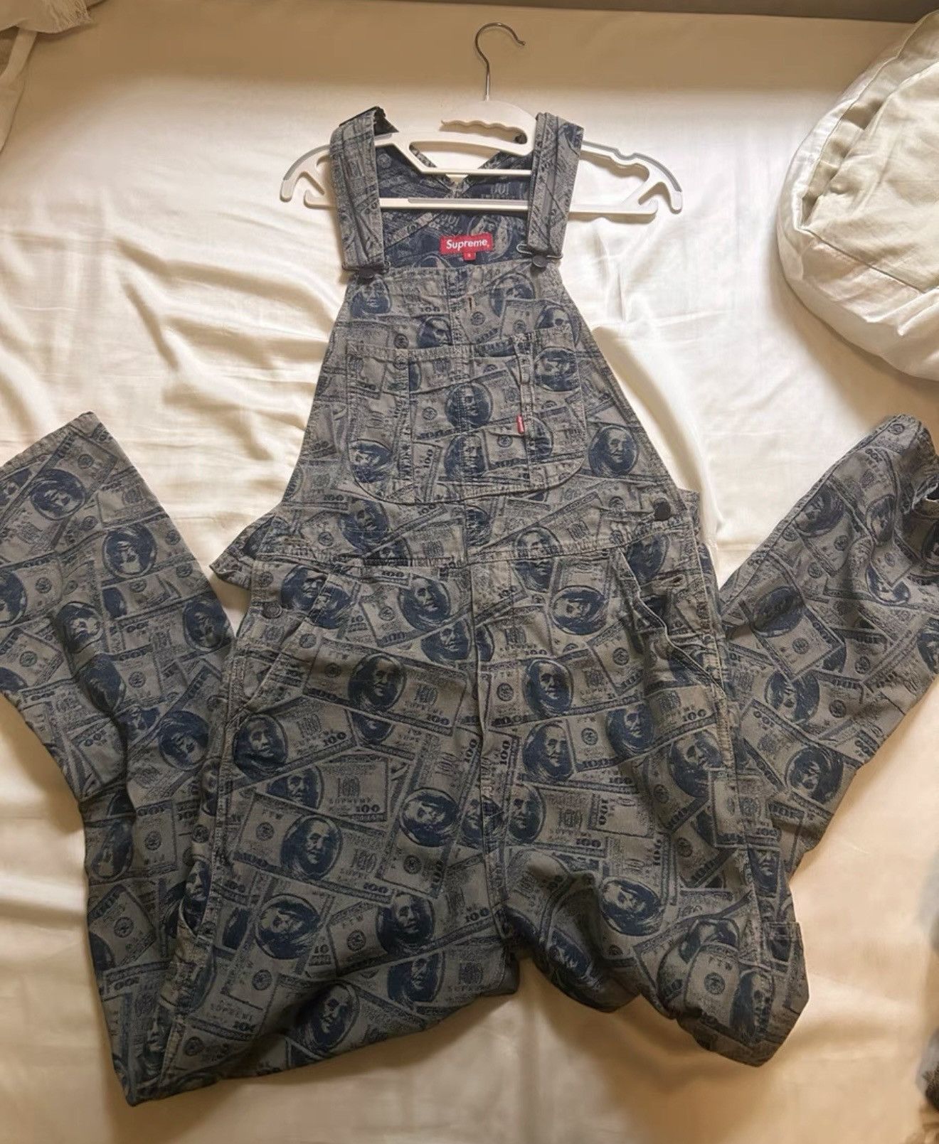 Supreme 100 dollar bill overall | Grailed