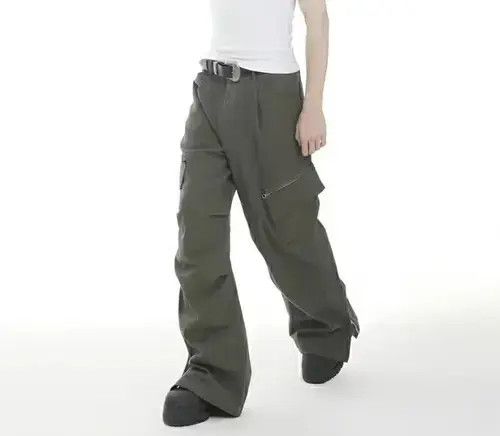 Japanese Brand × Vintage multi pocket function distressed utility cargo flare pants Size US 34 / EU 50 - 1 Thumbnail