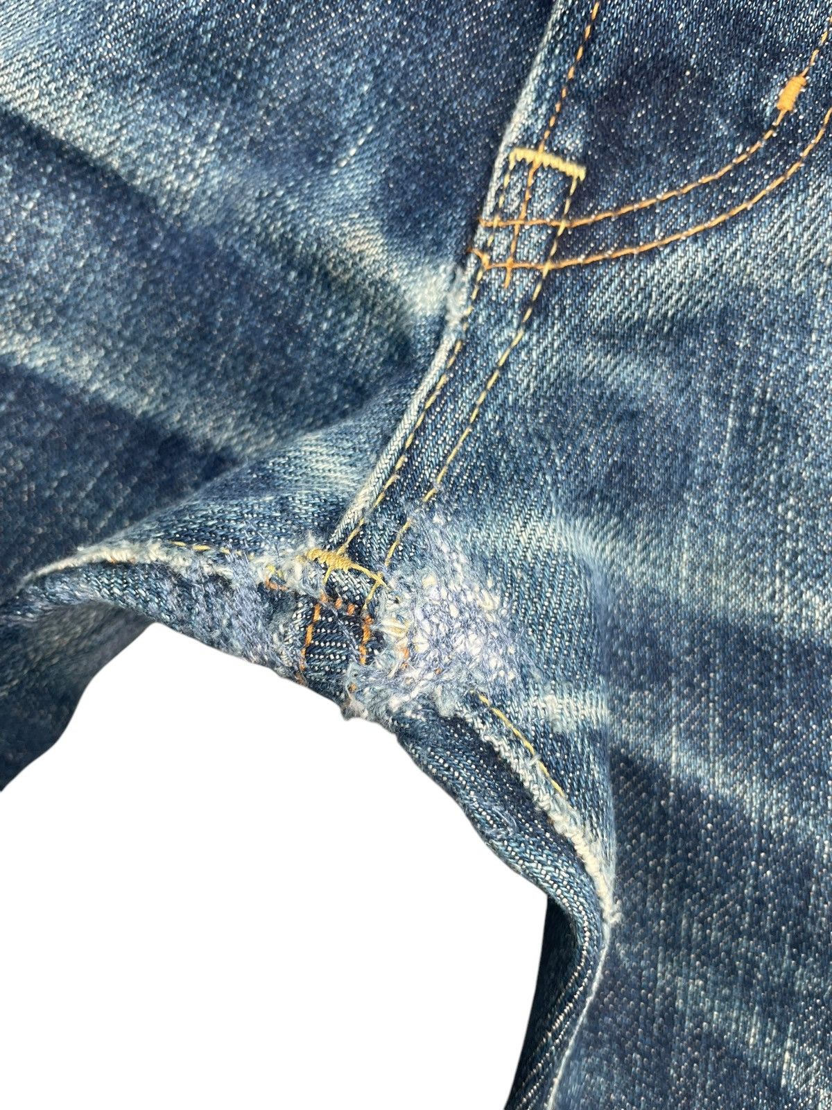 Japanese Brand × Uniqlo Uniqlo UJ S002 Selvedge Distresed Jeans Size US 34 / EU 50 - 6 Thumbnail