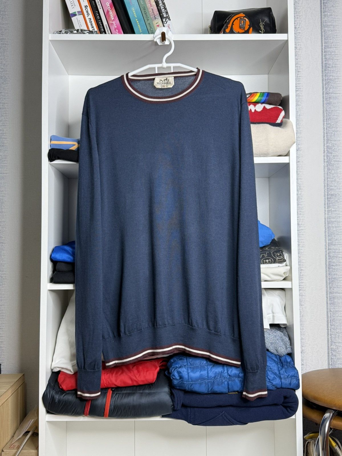 Hermes Hermes Cashmere and Silk Mens sweater size XXL Size US XXL / EU 58 / 5 - 1 Thumbnail
