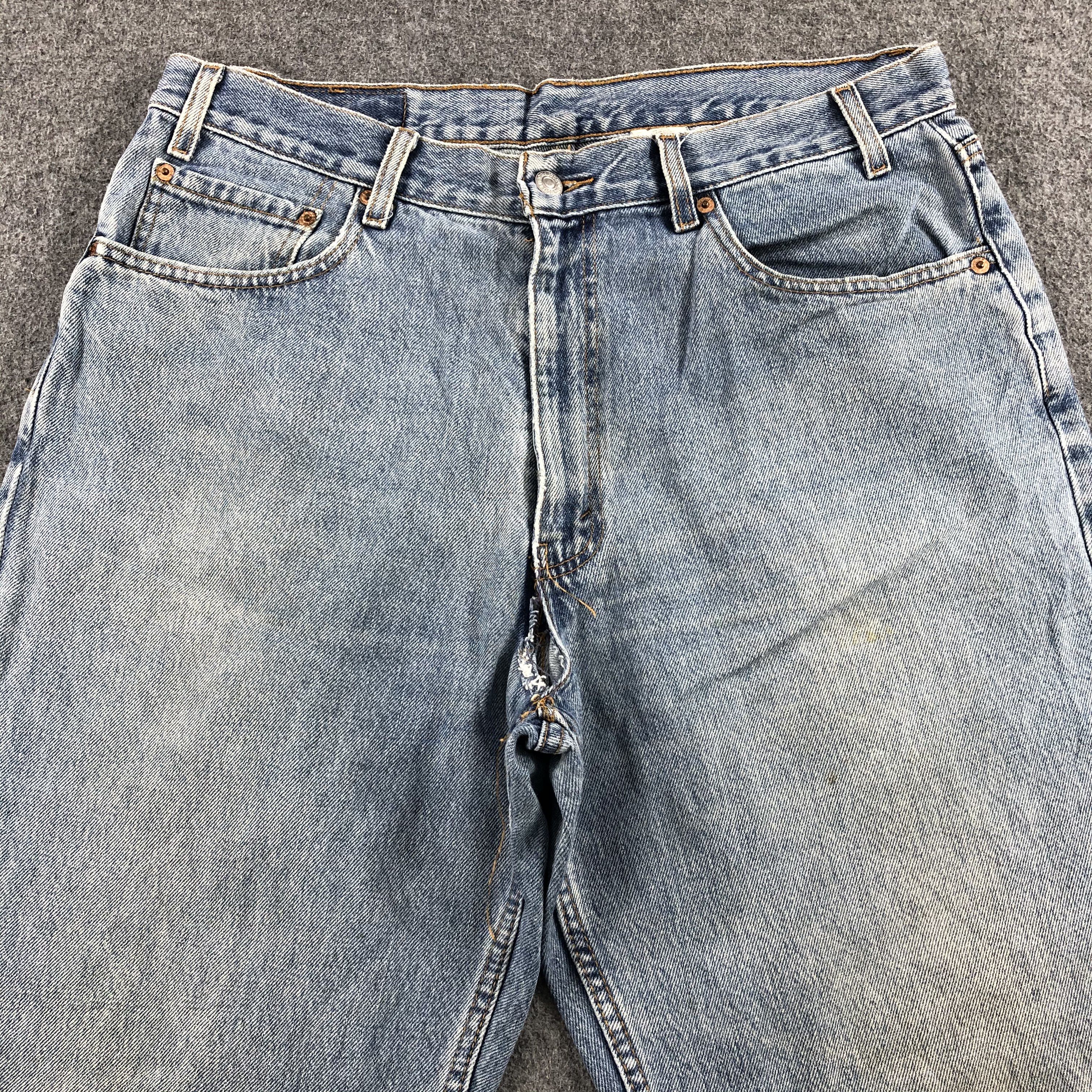 Levi's Vintage 90s Blue Wash Levis 550 Jeans-J1464 Size US 36 / EU 52 - 3 Thumbnail