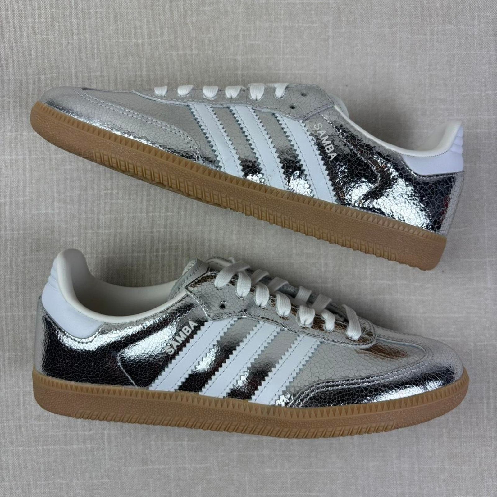 Adidas 🛸 adidas Samba OG "Silver Metallic" 6W Size US 6 / IT 36 - 2 Thumbnail