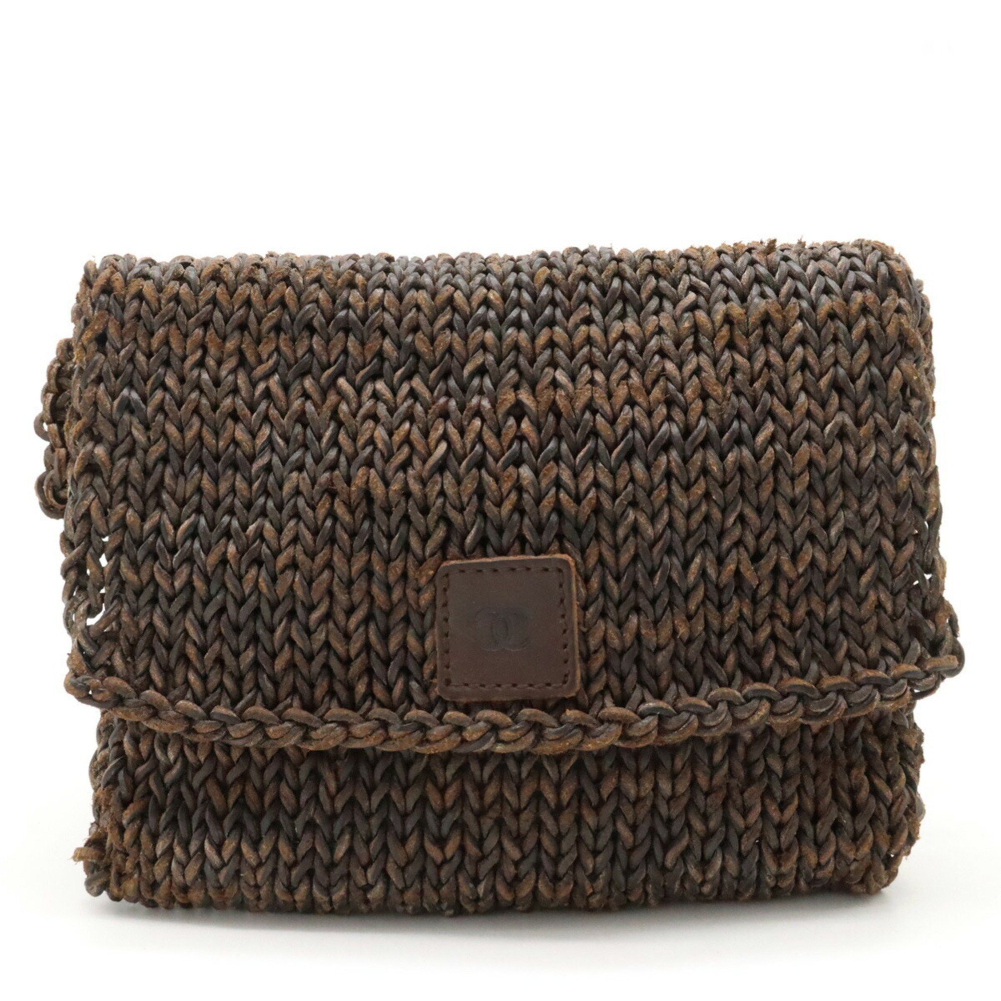 image of Chanel Waist Bag, Pouch, Body Belt Leather, Brown, Women's