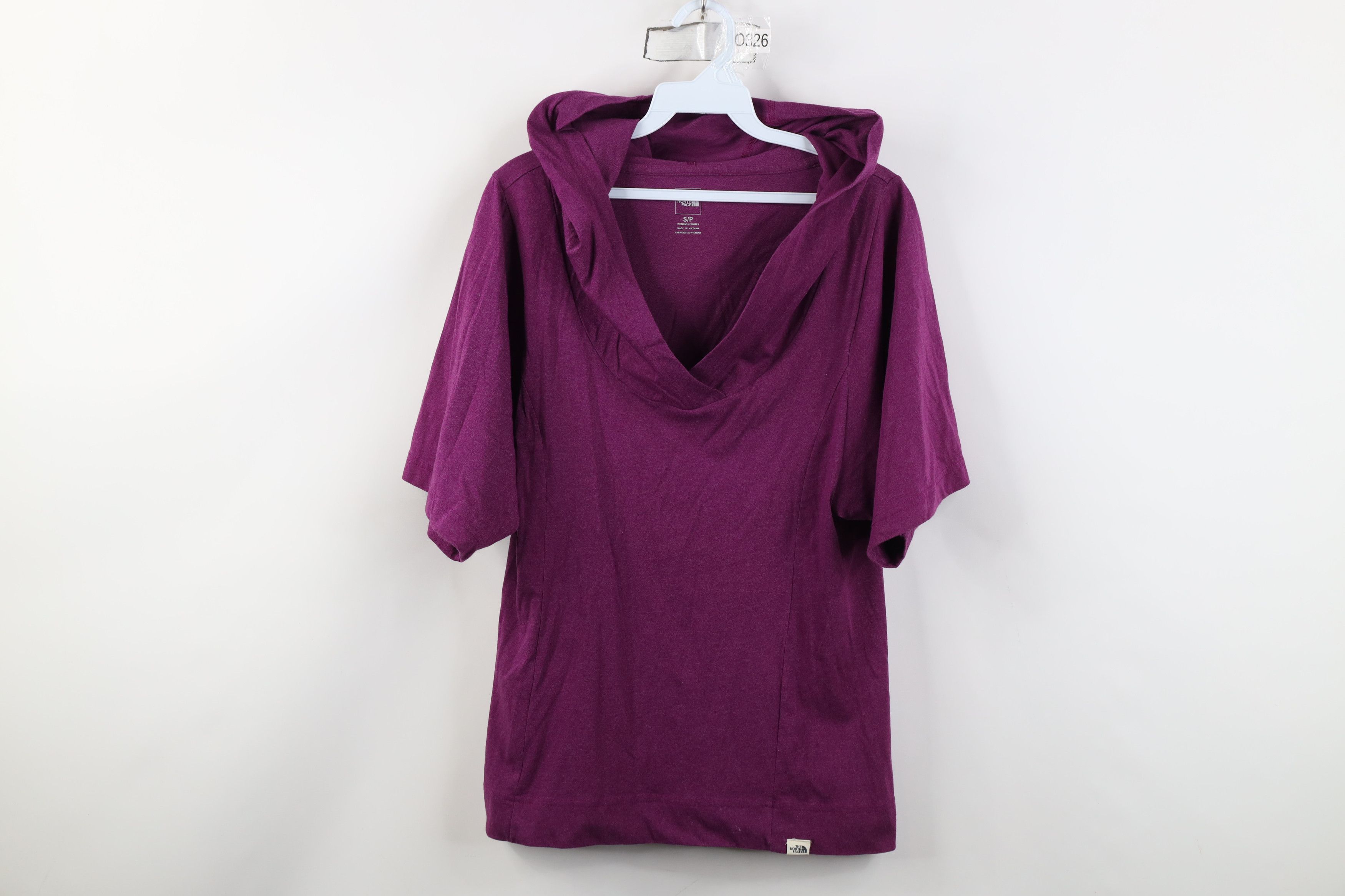 The North Face The North Face Short Sleeve Hooded T-Shirt Knit Purple Size S / US 4 / IT 40 - 1 Thumbnail