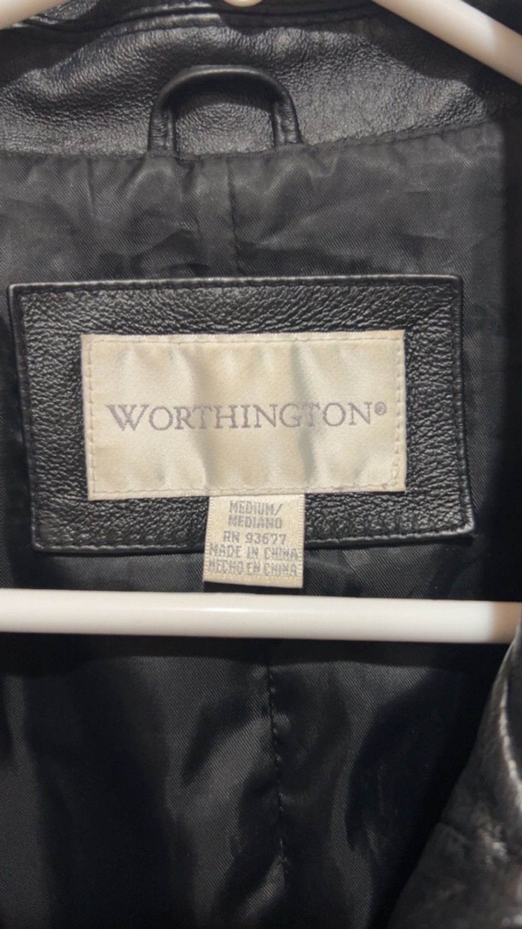 Worthington Women's Worthington Black Leather Jacket M Size M / US 6-8 / IT 42-44 - 5 Thumbnail
