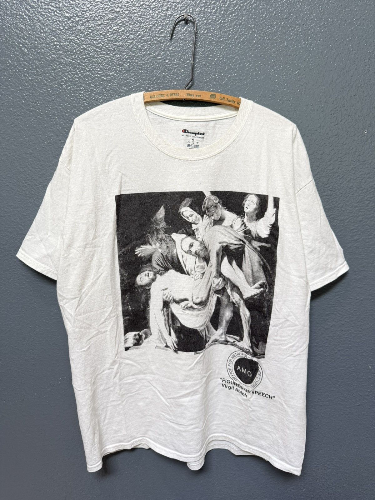 Champion Champion Virgil Abloh Figures Of Speech White Tee Shirt XL Size US XL / EU 56 / 4 - 2 Thumbnail
