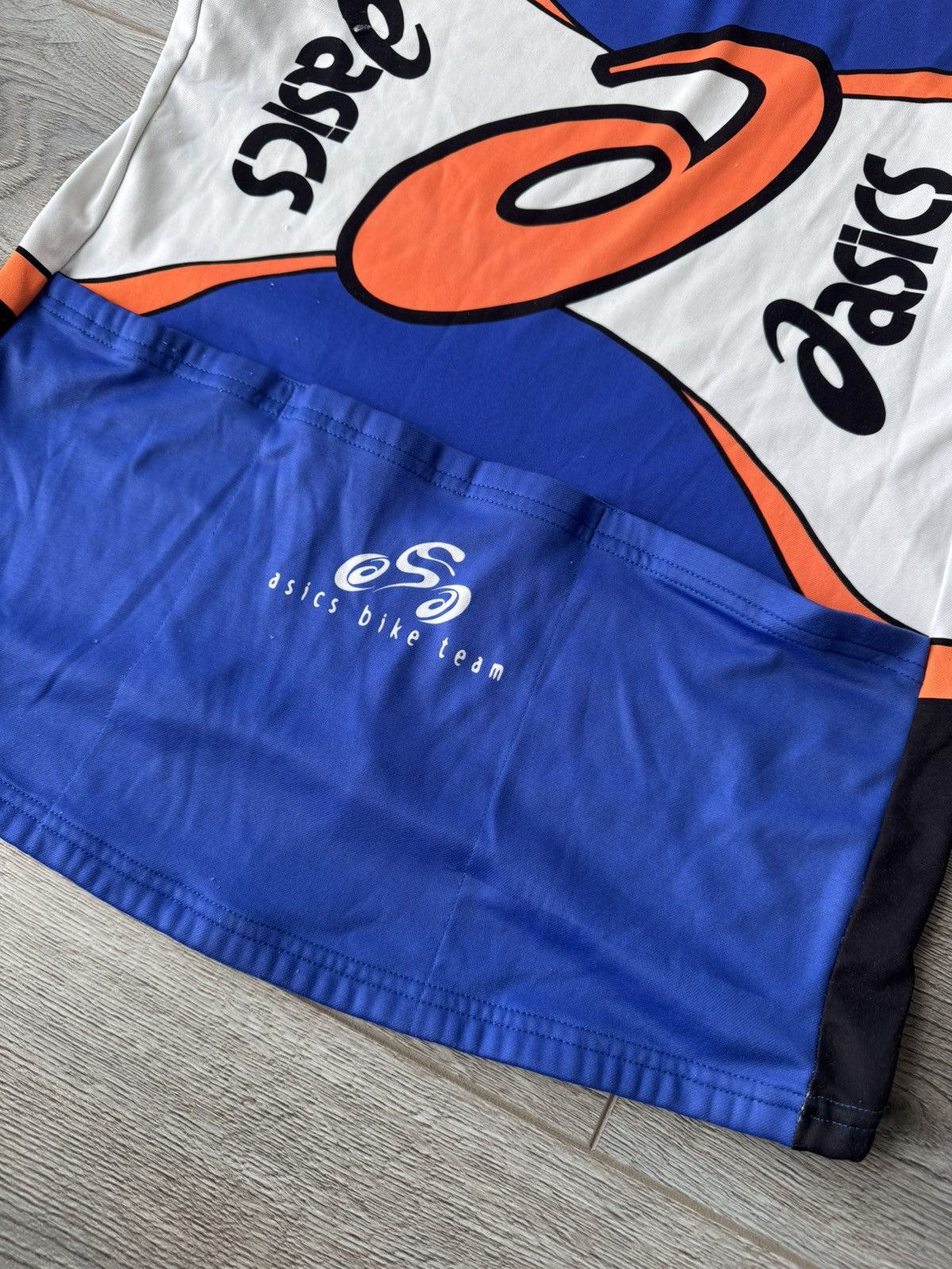 Asics Vintage 90s Asics Bike Team Official Cycling Jersey Size US M / EU 48-50 / 2 - 16 Thumbnail