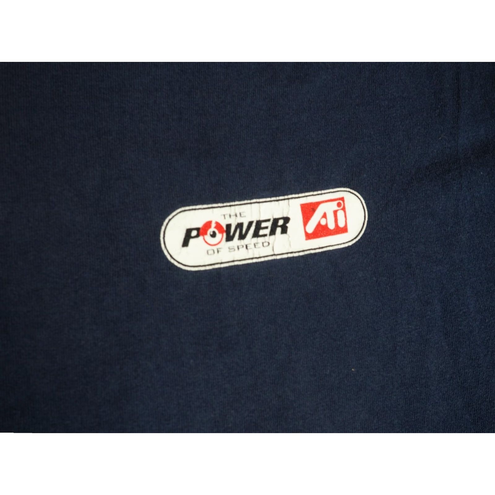 Fruit Of The Loom VINTAGE Fruit of the Loom ATI Rage 128 Tech Video Game Promo Faded Blue Tee T-Shirt XL 90s Mens Size US XL / EU 56 / 4 - 7 Thumbnail
