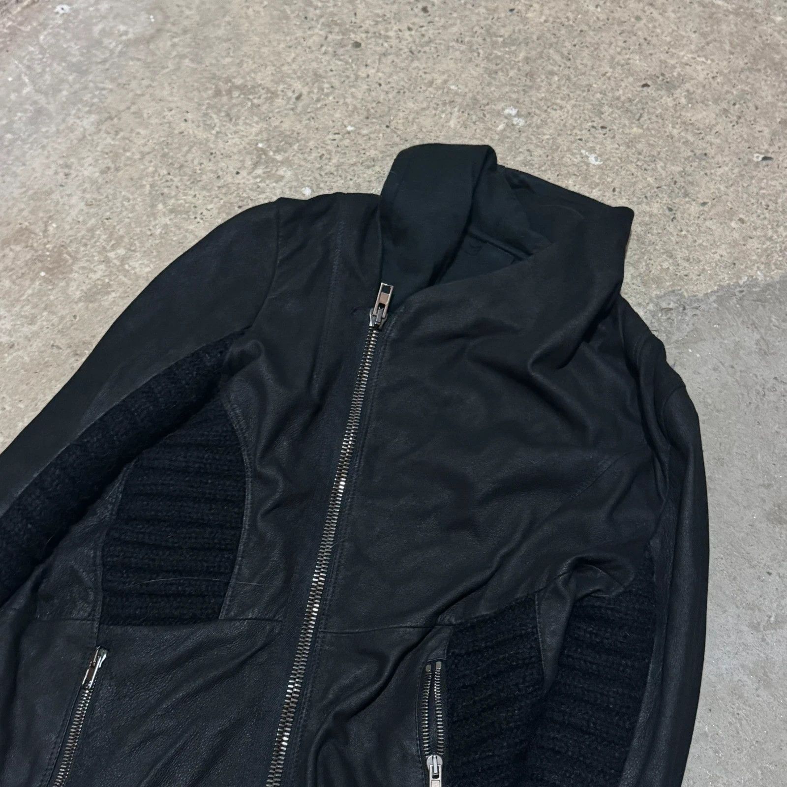 Isabel Benenato Isabel benenato asymmetrical zip biker leather jacket Size S / US 4 / IT 40 - 2 Thumbnail