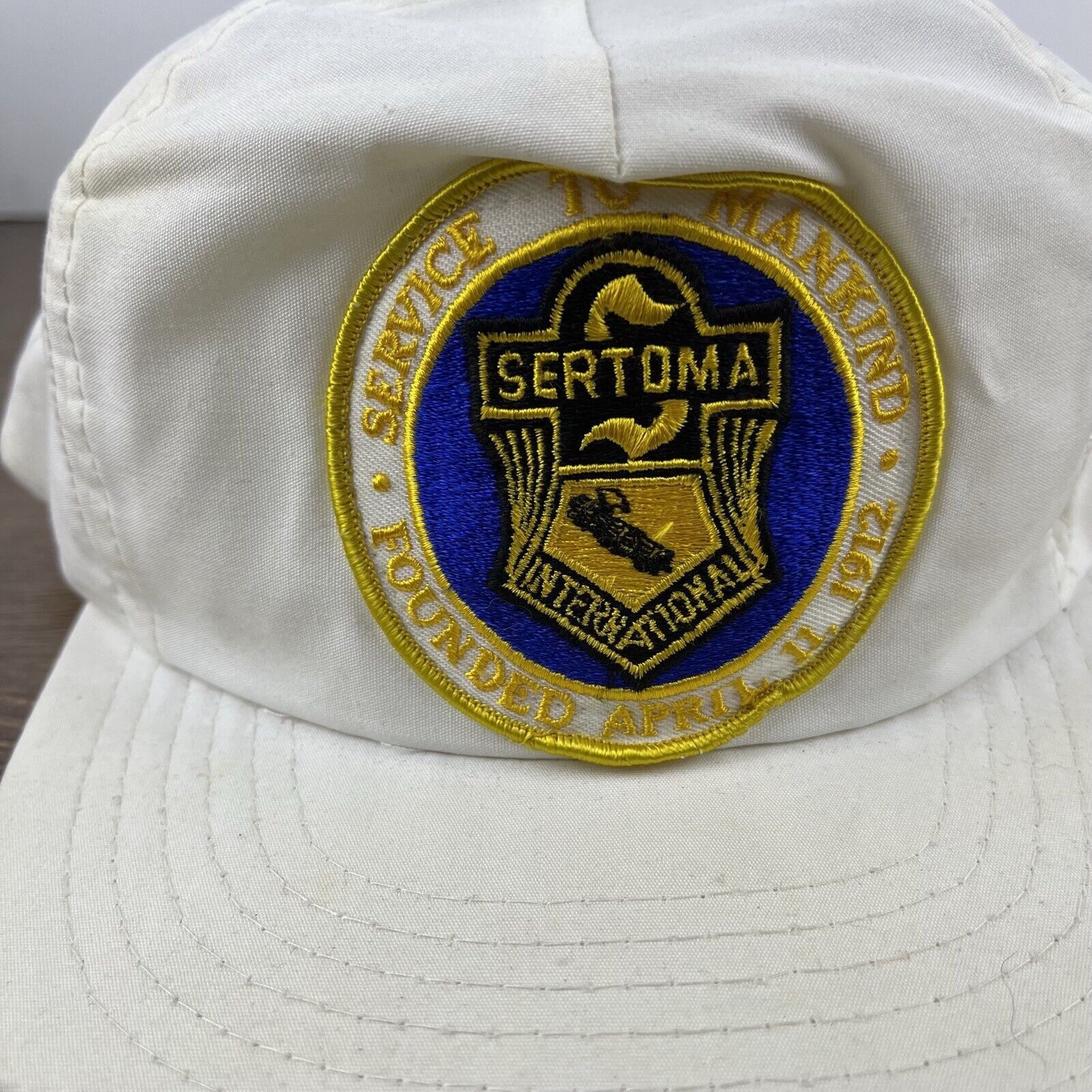 Other Sertoma International Snapback Hat White Hat Adjustable Whit Size ONE SIZE - 8 Thumbnail
