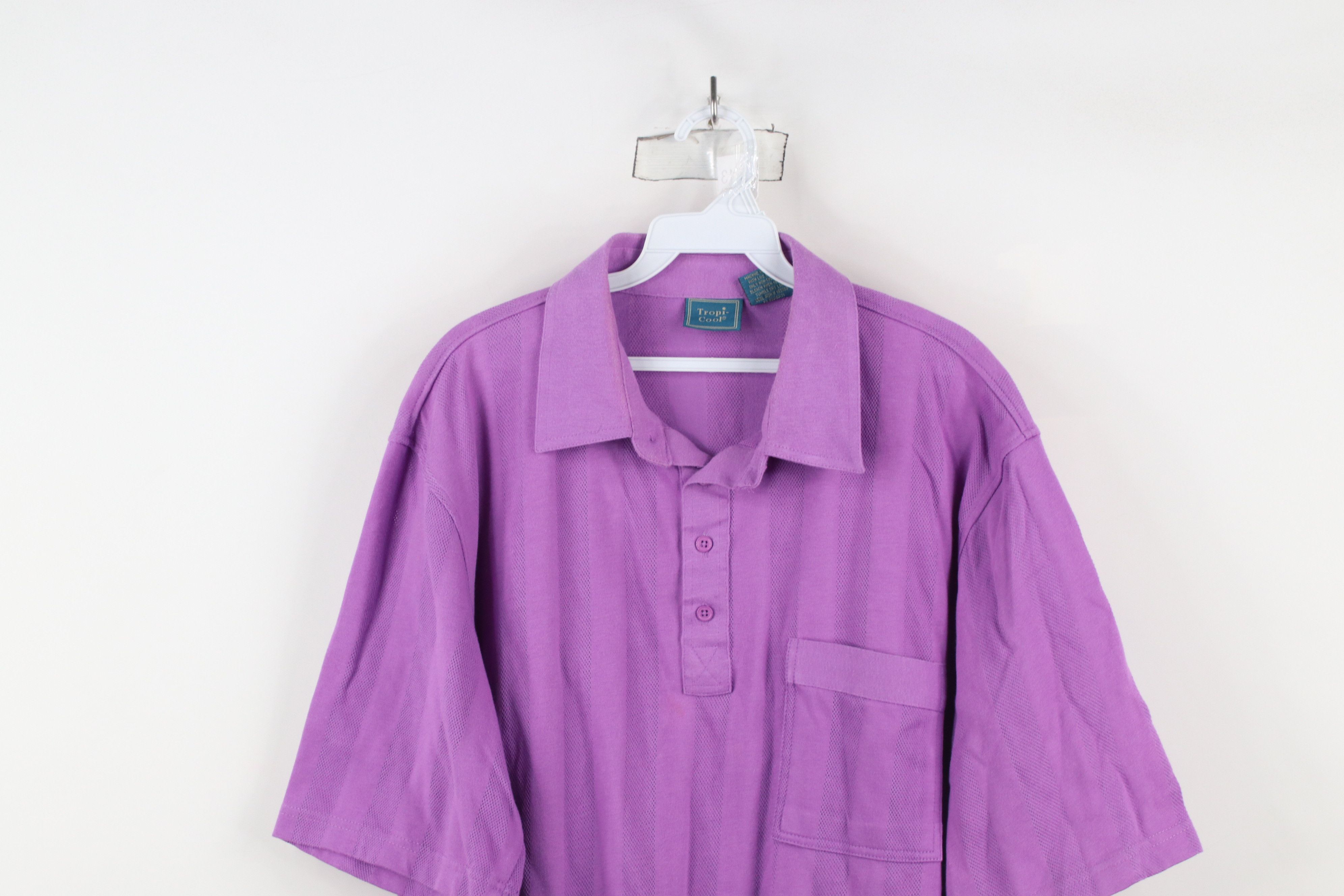 Vintage Vintage 90s Streetwear Blank Mesh Vented Pullover Polo Shirt Size US L / EU 52-54 / 3 - 2 Thumbnail