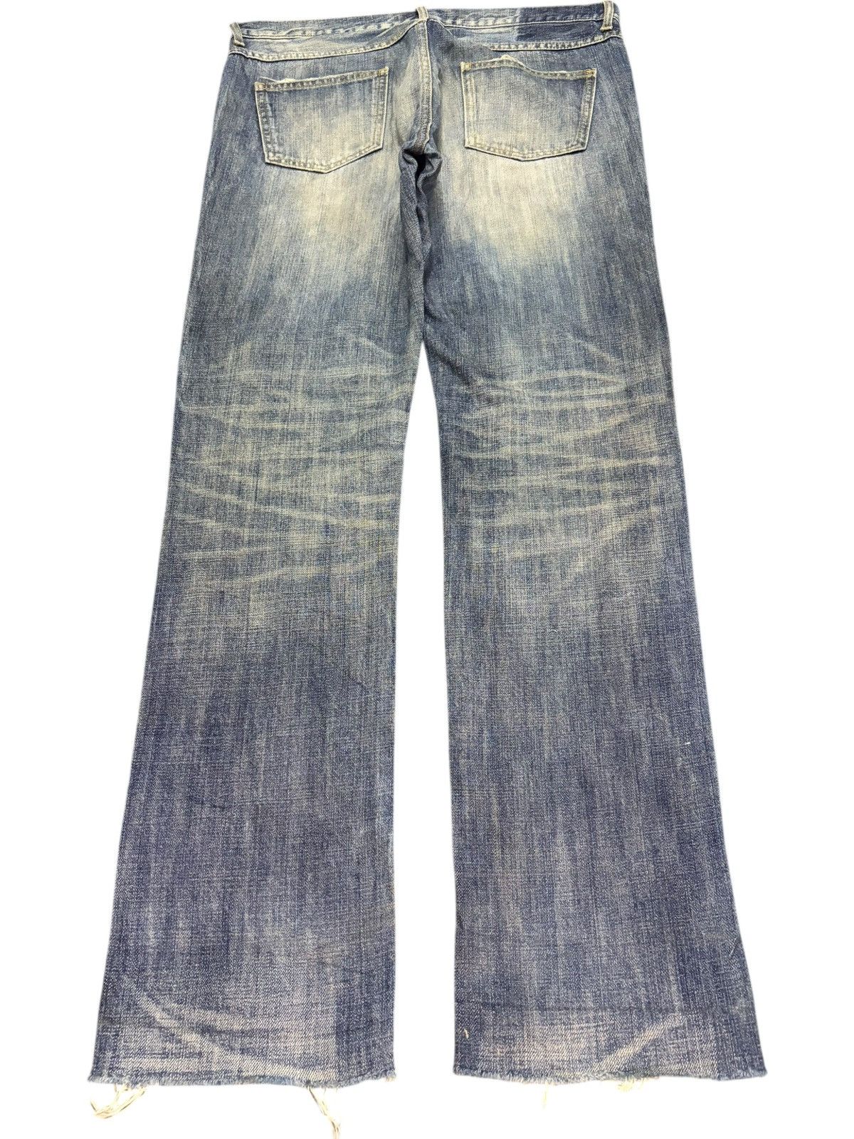 NANO universe Vintage Nano Universe Patchwork Distressed Jeans Size US 34 / EU 50 - 2 Thumbnail