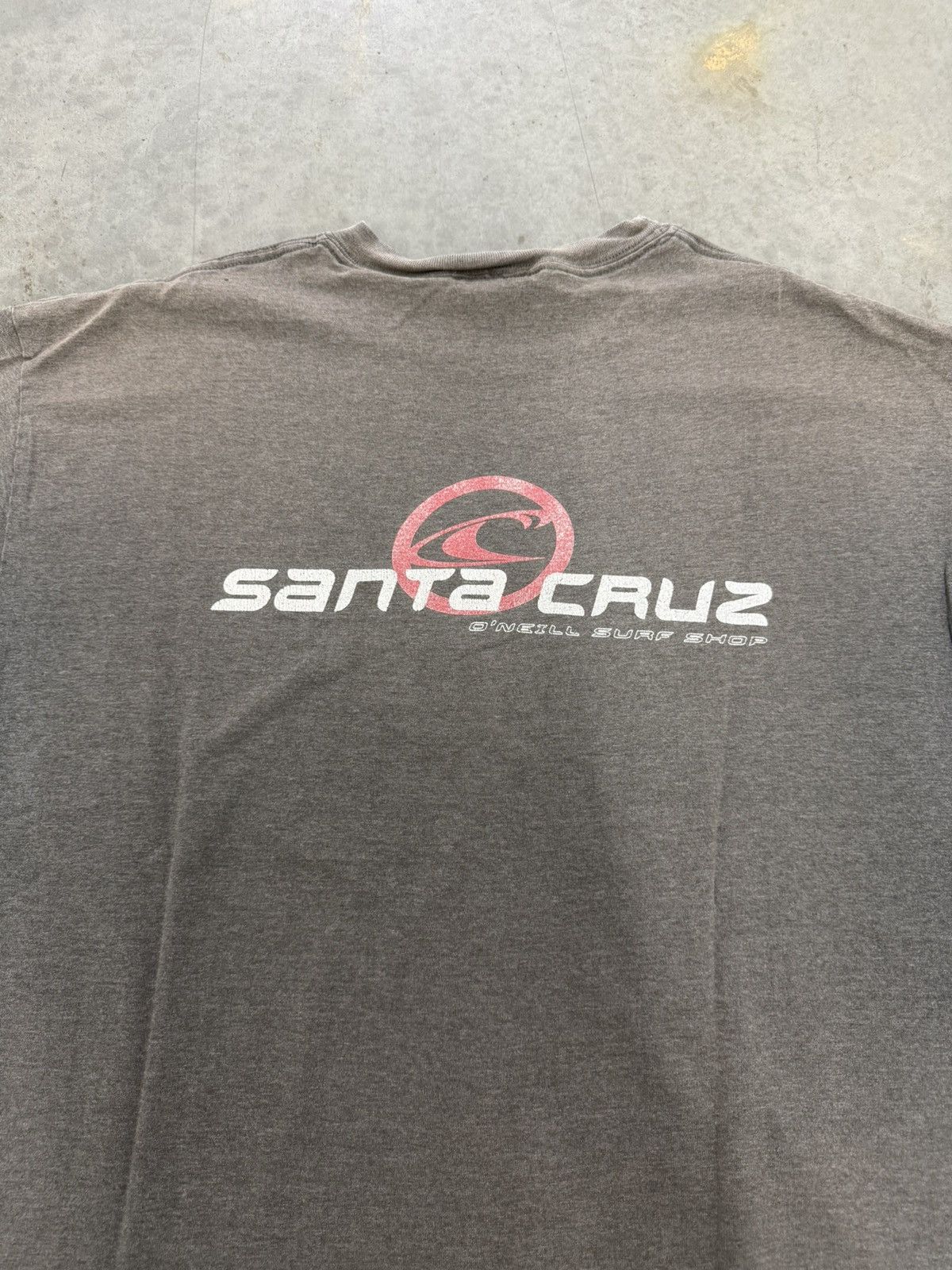 O'Neill O'neill Santa Cruz Surf Faded T Shirt Vintage Y2K 2000s Grey Size US XL / EU 56 / 4 - 5 Thumbnail