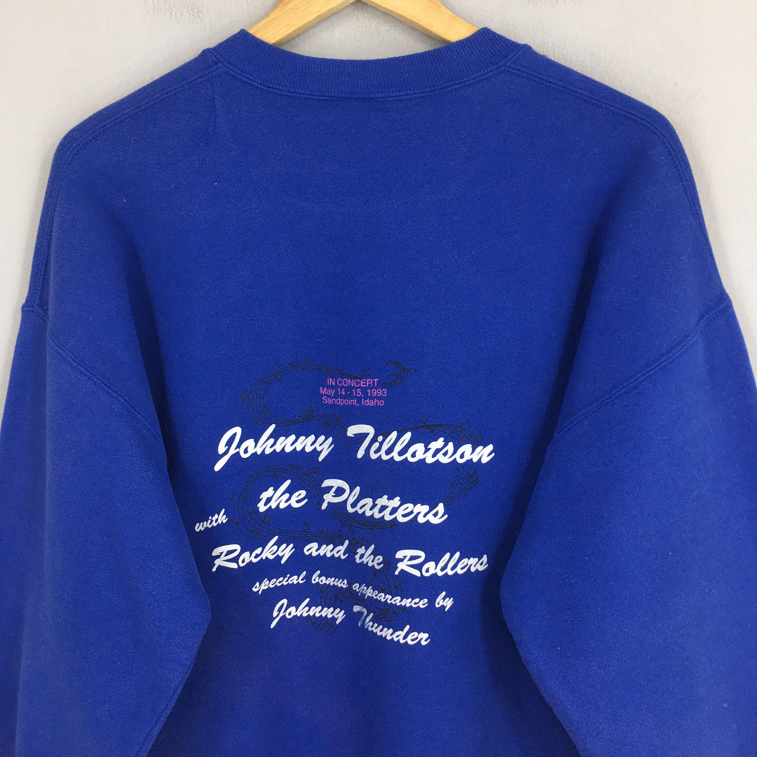 Jerzees Vintage 90s Johnny Tillotson Concert Sweatshirt XLarge Size US XL / EU 56 / 4 - 8 Thumbnail