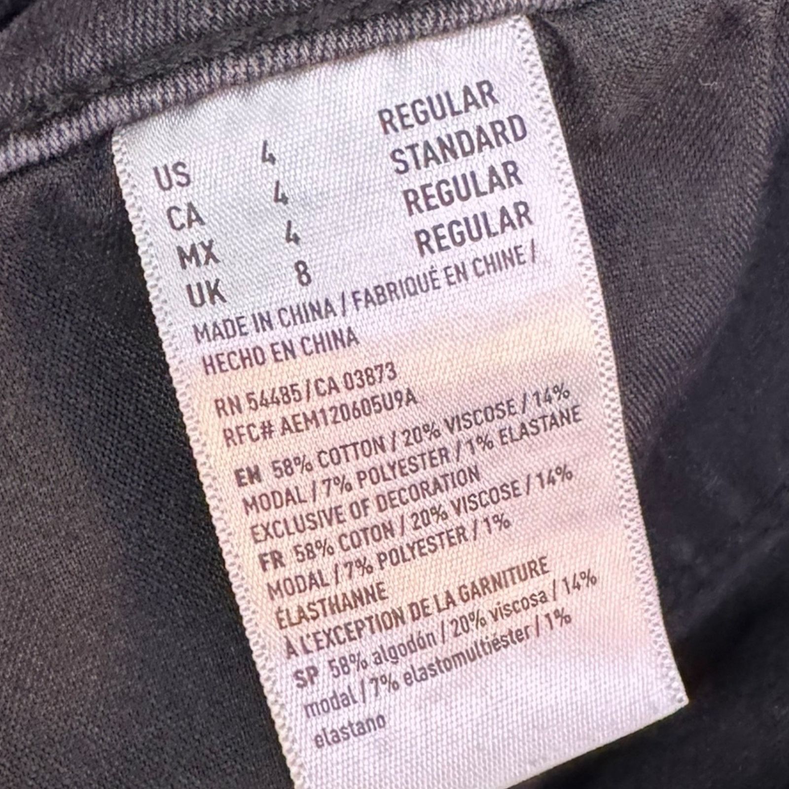 American Eagle Outfitters American Eagle Hi-Rise Stretch Skinny Jeans Black Sz 4 Size 27" / US 4 / IT 40 - 8 Thumbnail