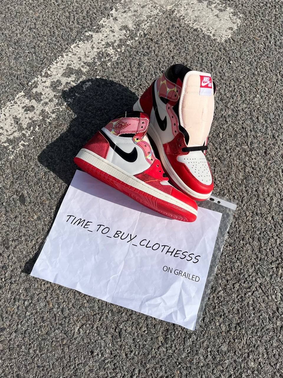 Jordan Brand Air Jordan 1 OG Across Spider Verse New Chapter DV1748-601 Size US 4.5 / IT 34.5 - 3 Thumbnail