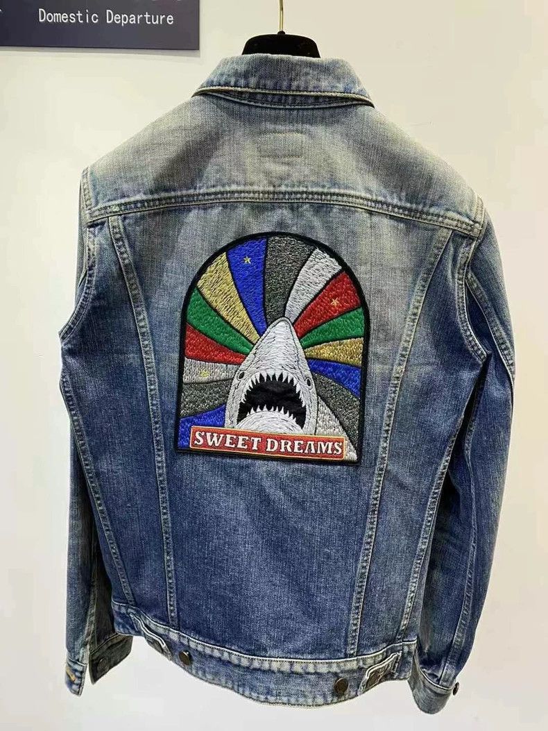 Saint Laurent Paris saint Laurent parisChicago Blue Denim Truck Jacket 2503-Ne Size US S / EU 44-46 / 1 - 2 Thumbnail