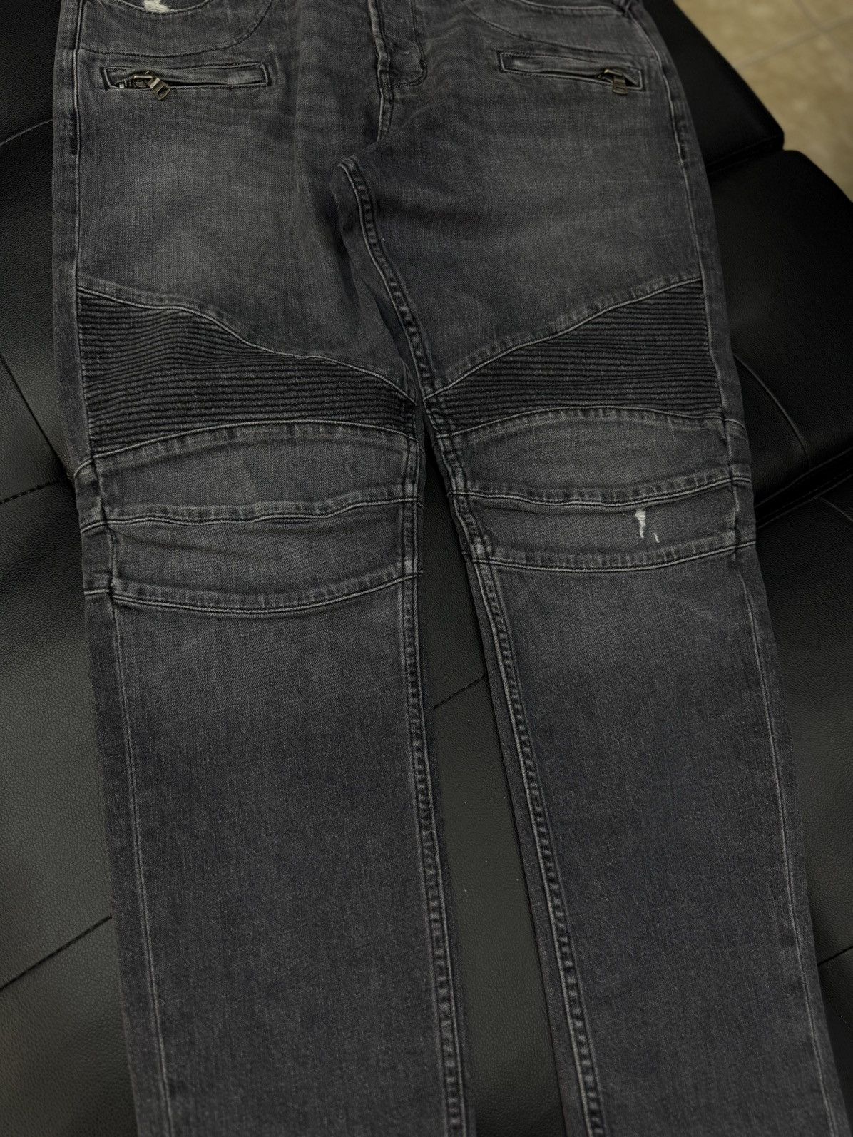 Hudson Black Hudson Biker Style Jeans Size 34 Pre Owned 🧼 Size US 34 / EU 50 - 4 Thumbnail