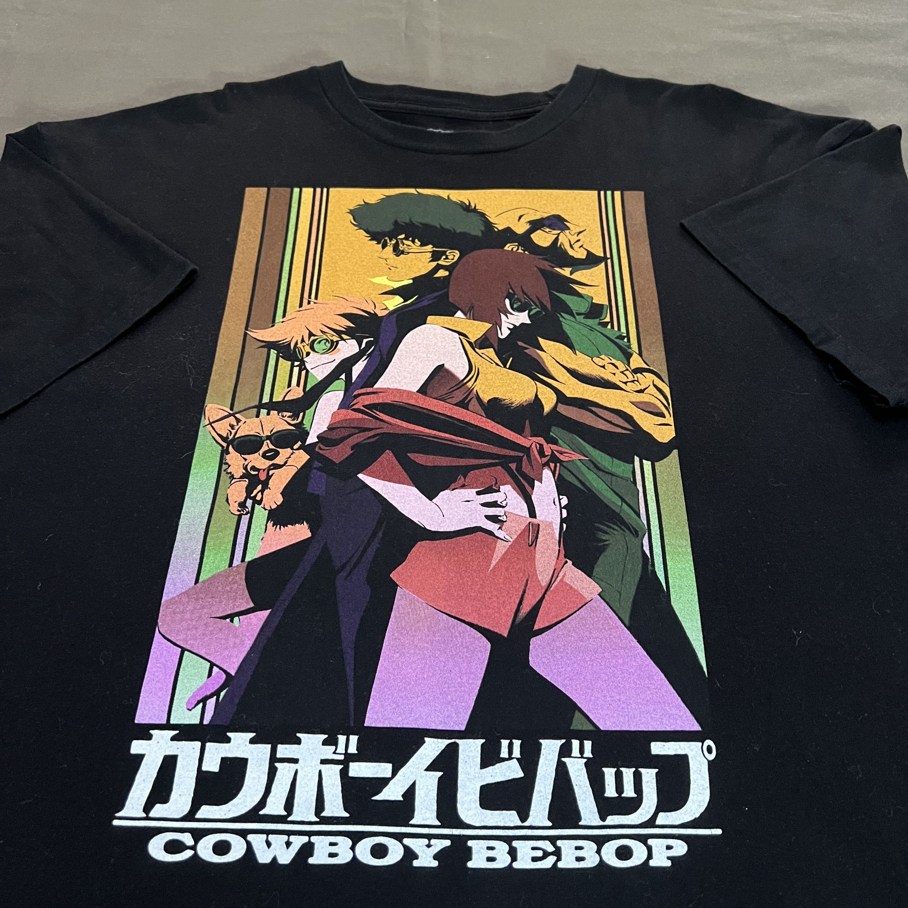 image of Anima Cowboy Bebop Anime Manga Promo Tee Shirt XL in Black, Men's