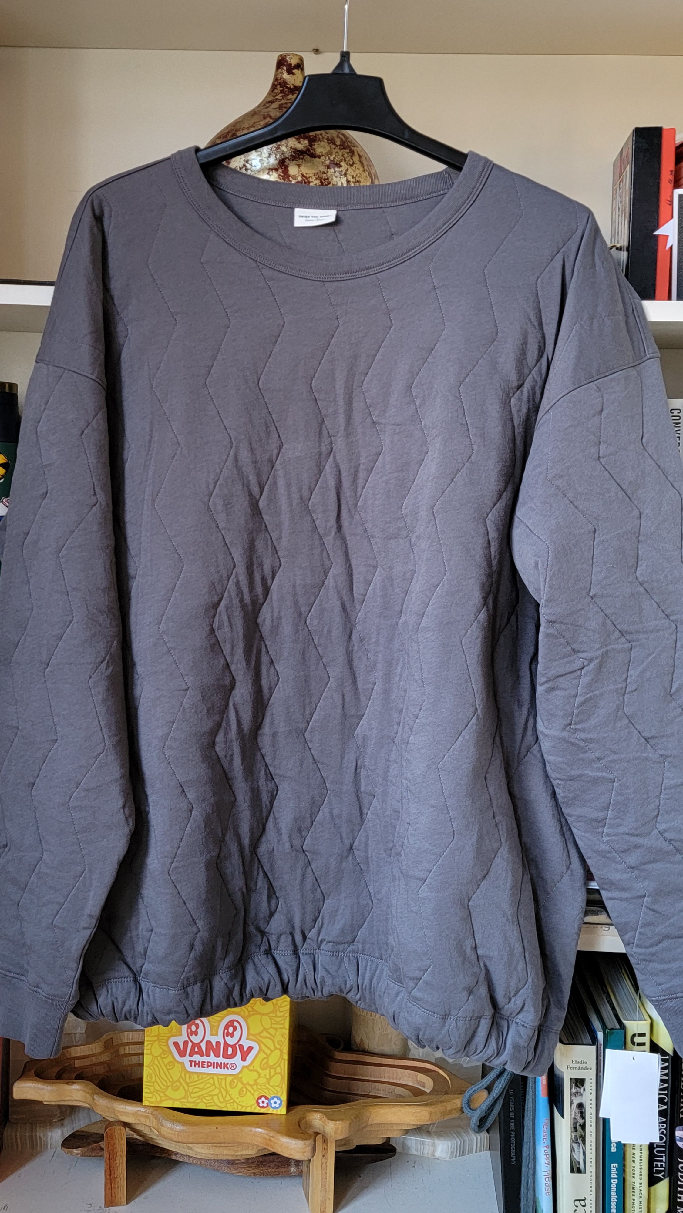 Dries Van Noten Dries van Noten Grey Pattern Sweatshirt Xl Size US XL / EU 56 / 4 - 10 Thumbnail