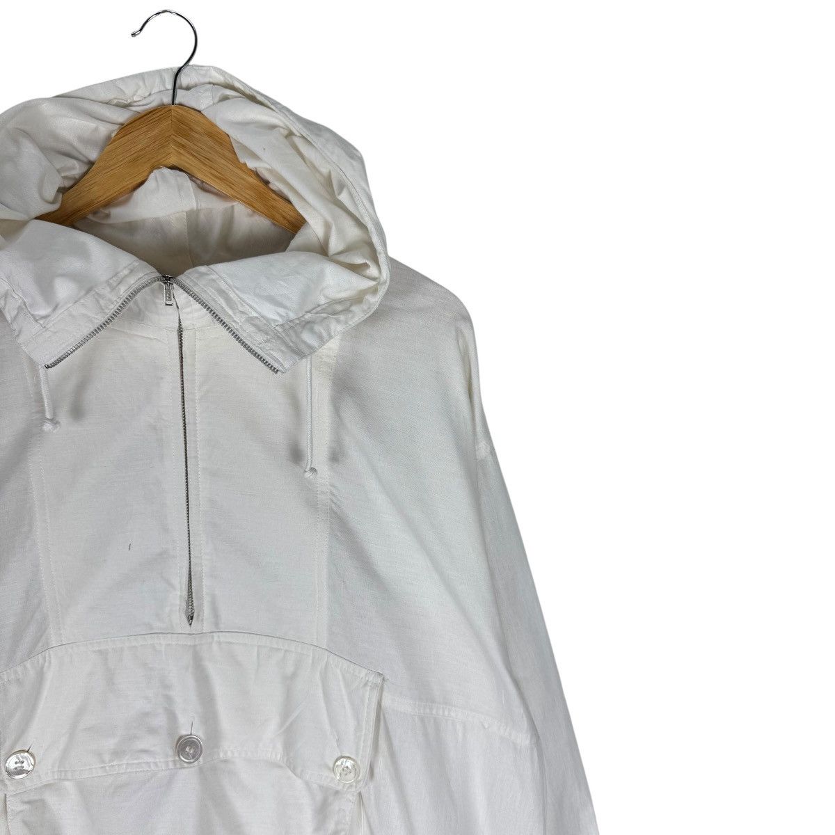 Issey Miyake 🔥80s ISSEY MIYAKE HOODIE ANORAK GEDIK BAWAH JACKET Size M / US 6-8 / IT 42-44 - 6 Thumbnail