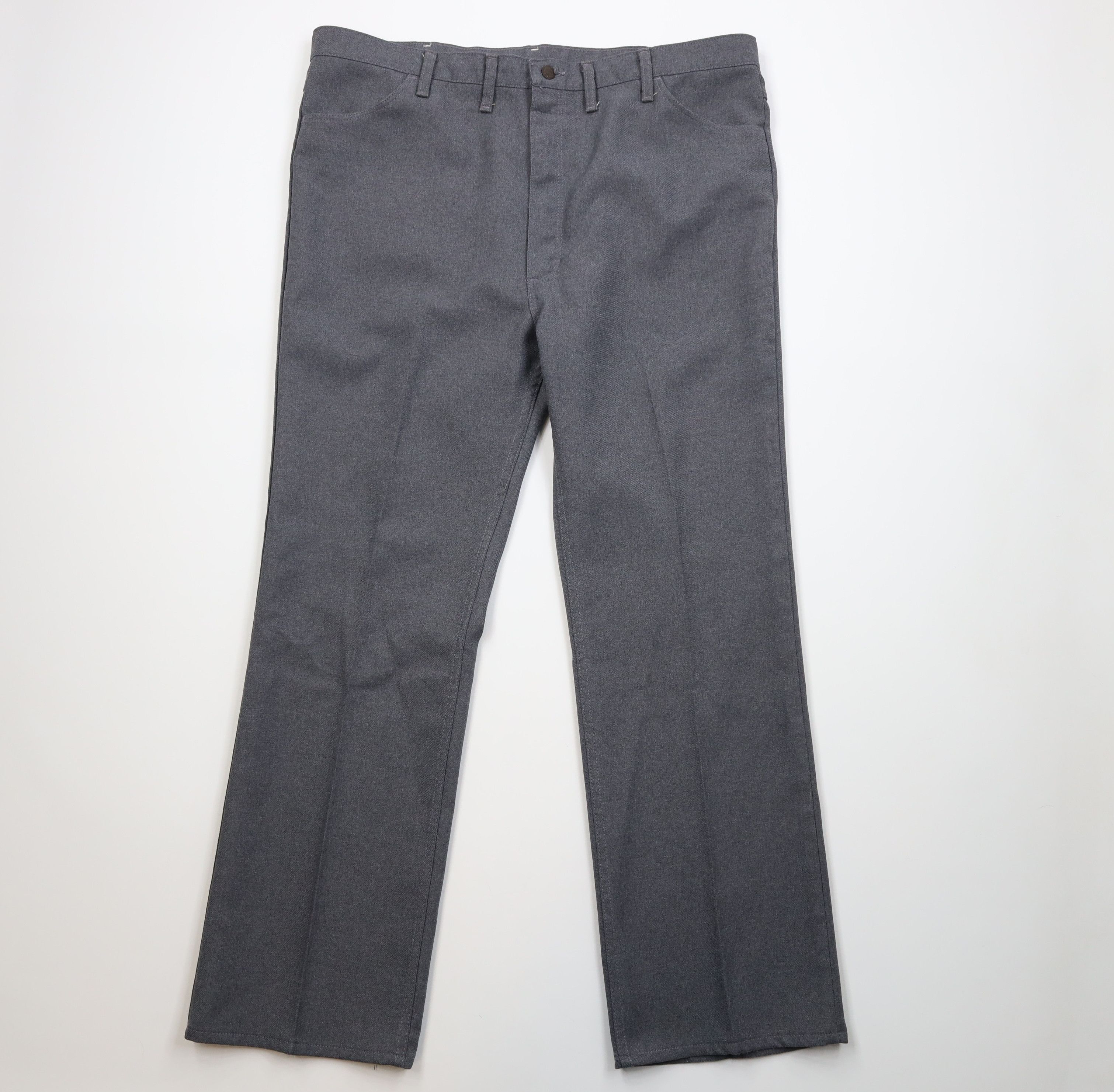 Wrangler Vintage 90s Wrangler Wide Leg Chino Pants Heather Gray USA Size US 44 / EU 60 - 1 Thumbnail