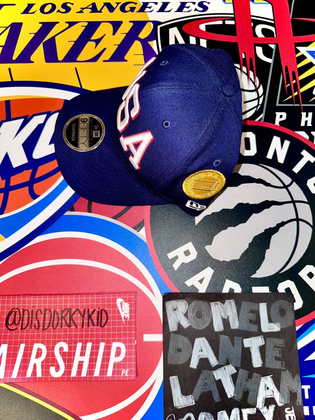 New Era Navy Blue New Era 9FIFTY USA Embroidered Snapback Size ONE SIZE - 3 Thumbnail