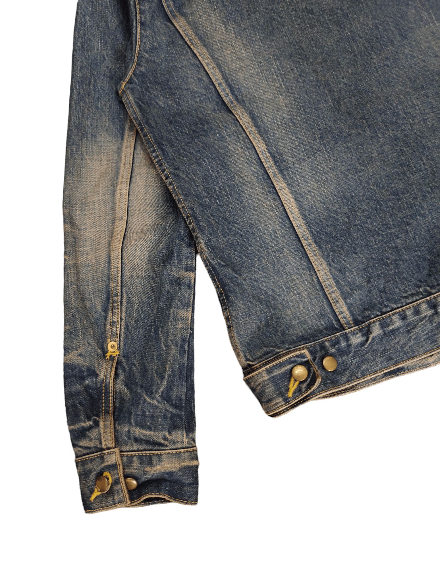 If Six Was Nine Rico Japan Double Pocket Distress Faded Denim Jacket Size US M / EU 48-50 / 2 - 12 Thumbnail