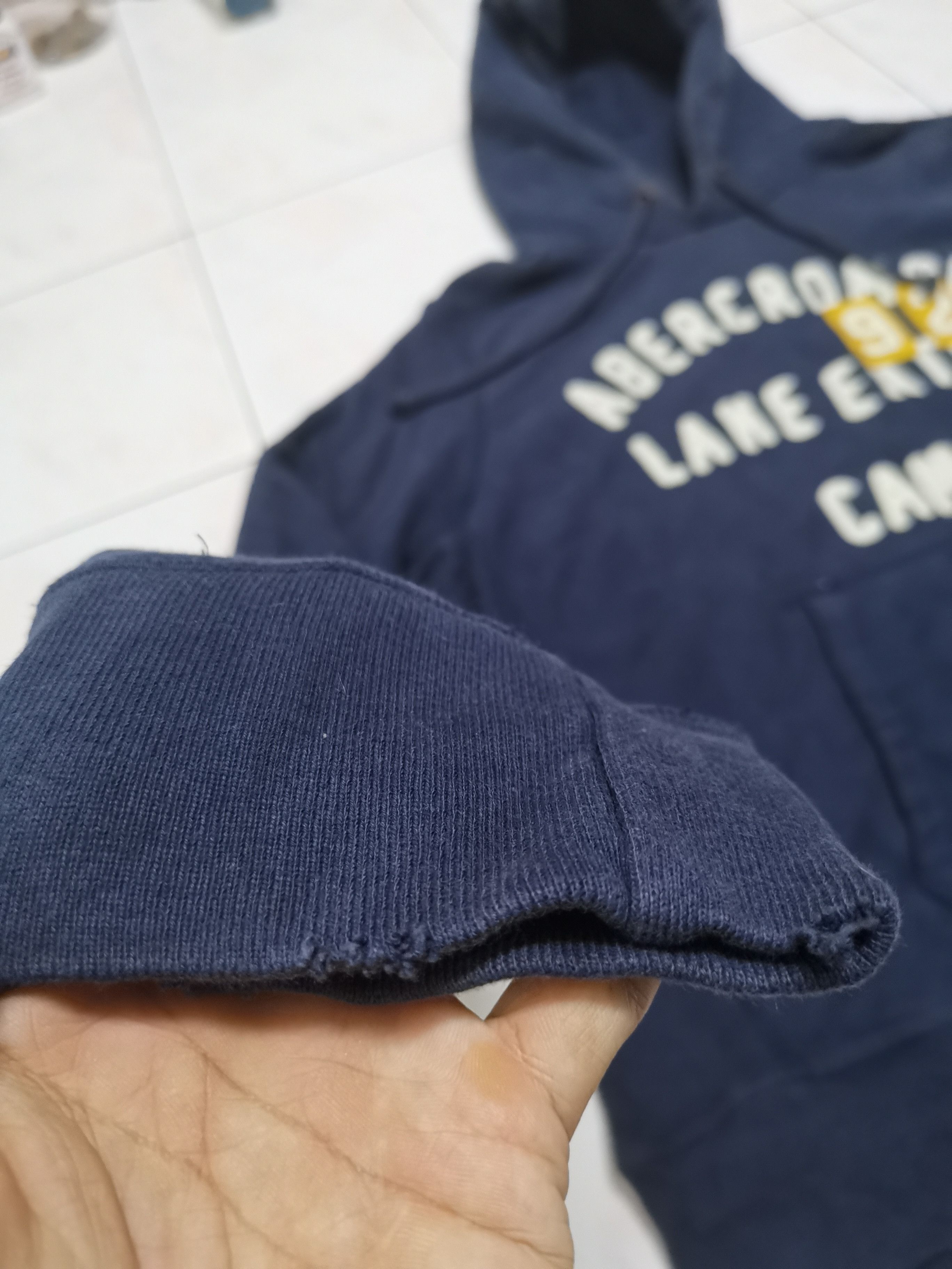 Abercrombie & Fitch Abercrombie and fitch distressed design hoodie Size US XL / EU 56 / 4 - 4 Thumbnail